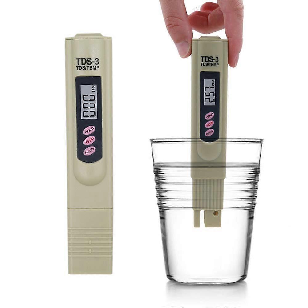 Digital TDS Meter Water Tester, 09999ppm, Ideal for Drinking Water, Aquariums (Grey)
