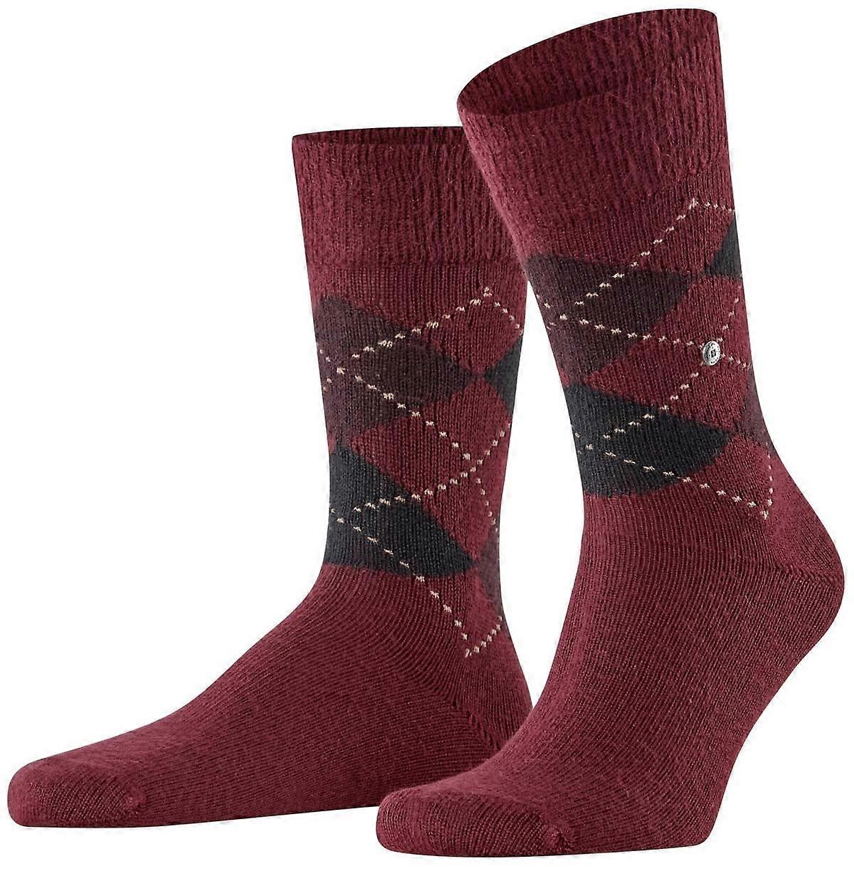 Burlington Preston Socks - Berry Chestnut Burgundy