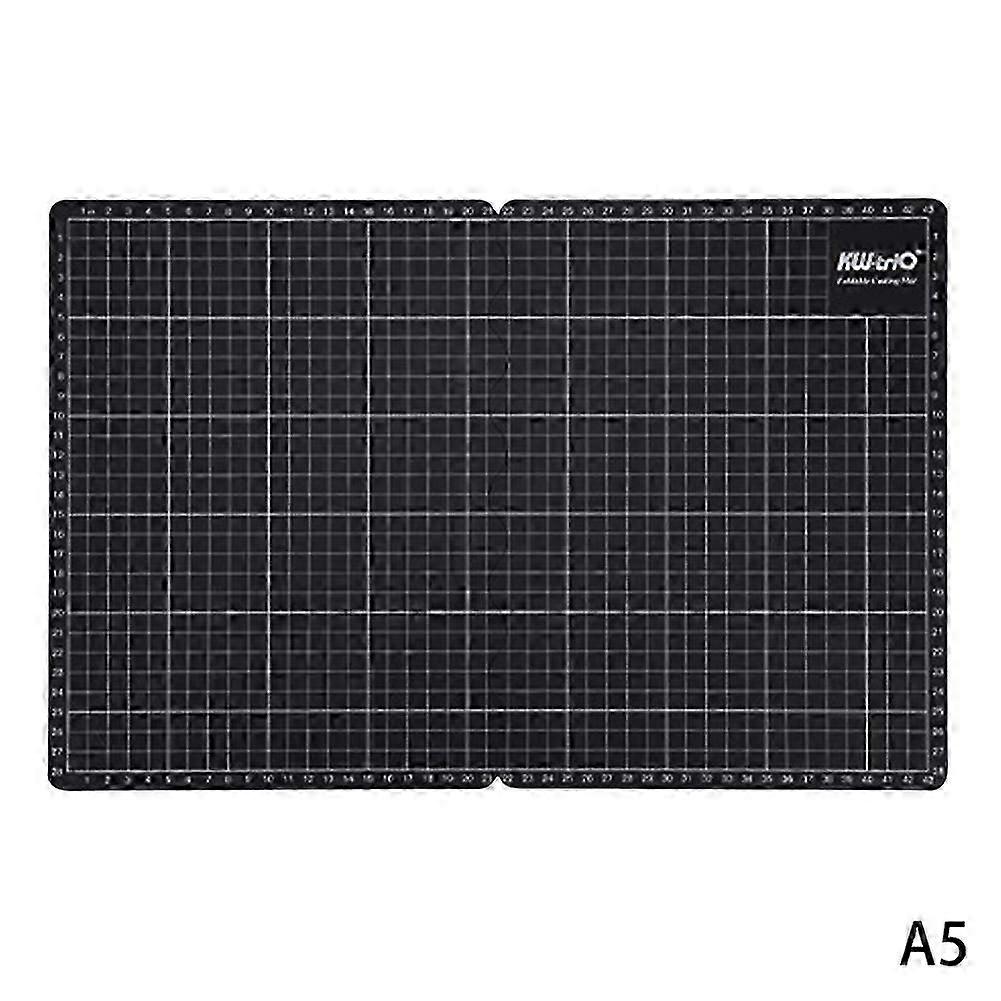 A4/A5 Foldable Cutting Mat Double-Sided Self-Healing Craft Board for DIY, Scrapbooking & EngravingA4A5 Black SZRH A-D