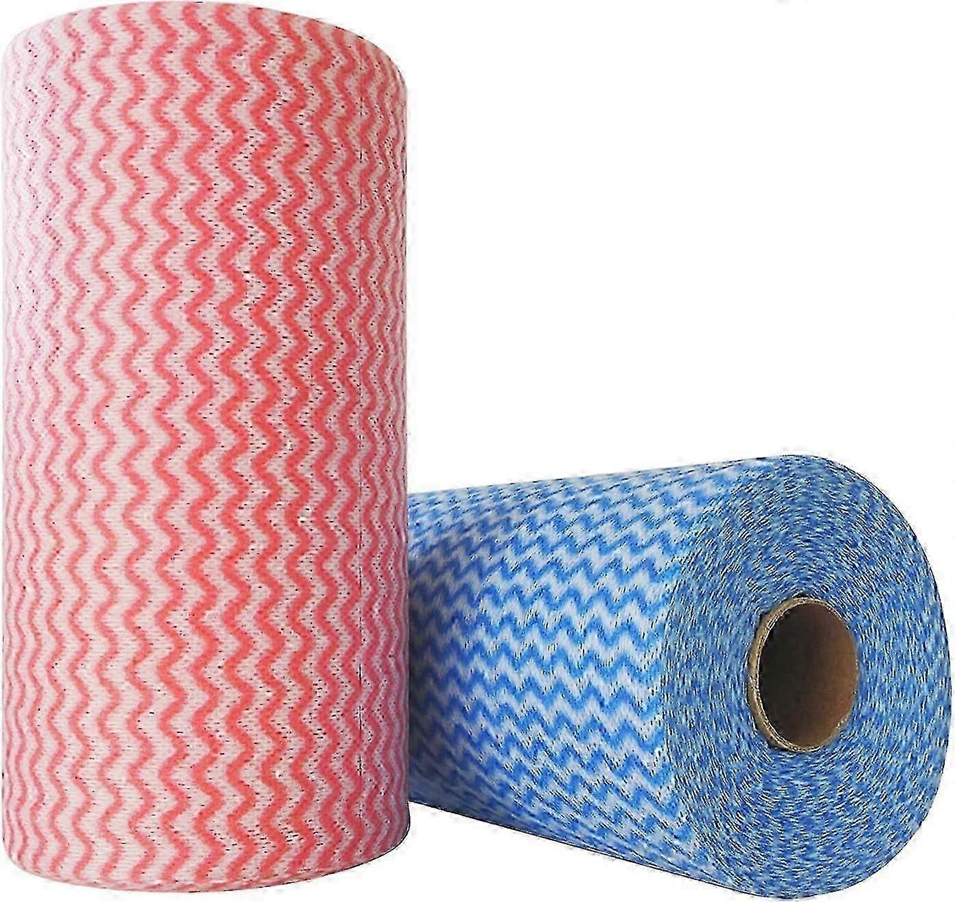 Cloth Rolls, Reusable Cleaning Cloths,2 Rolls 100 Sheets