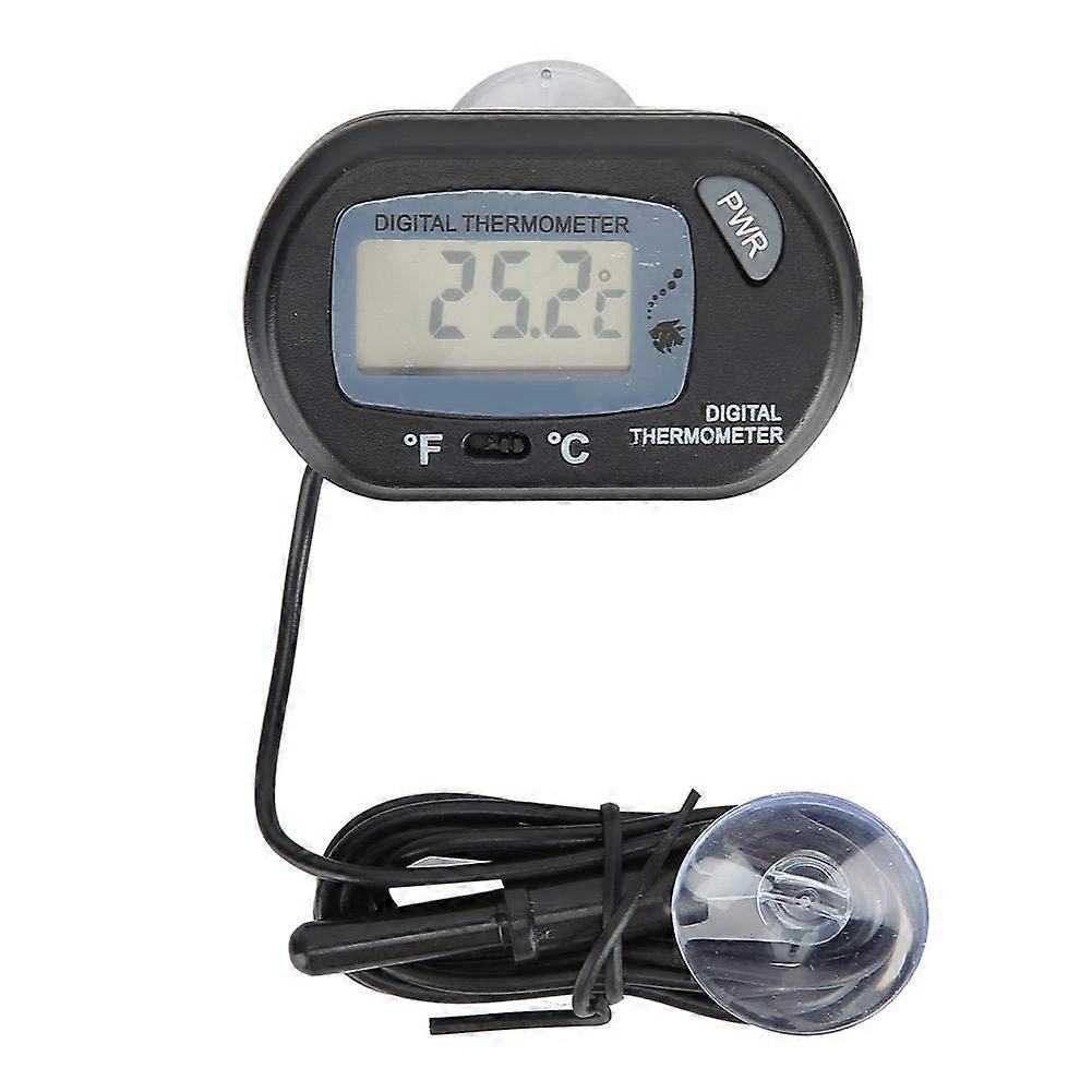 Electronic Water Thermometer: LCD Digital Aquarium Thermometer With Probe, Suction Cup Mount For Home Tank And Fish Tank