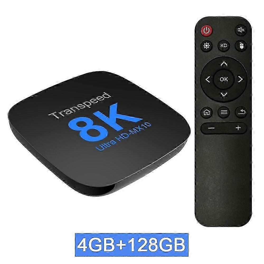 Transspeed Android 13 TV-Box ATV Dual Wifi mit TV-Apps 8K Video BT5.0+ RK3528 4K 3D Voice Media Player Set-Top-Box