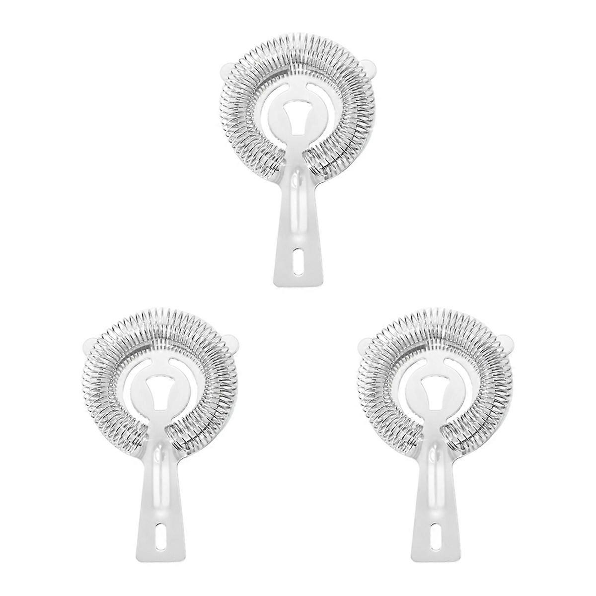 3pcs Cocktail Strainer Set, Wine Filter Colander Bar Appliance