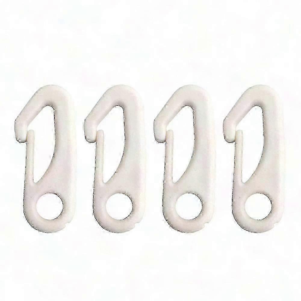 4-Pack Nylon Flagpole Clips with Hooks - Securely Attach Flags to Poles Using Strings hwy