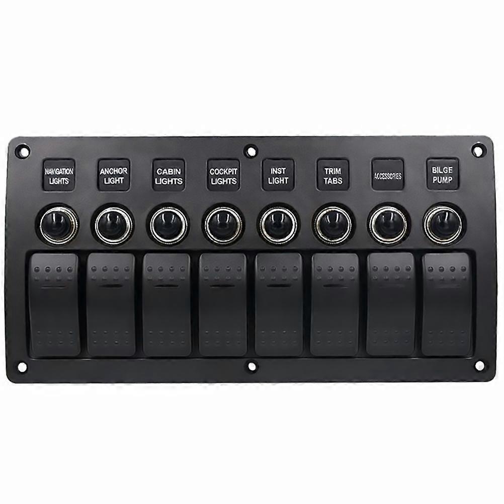 Boat Control Panel Switch Set with Power Supply for RVs, Yachts, and Vehicles – CE Certified, Durable Design for GPS and Mobile Devices
