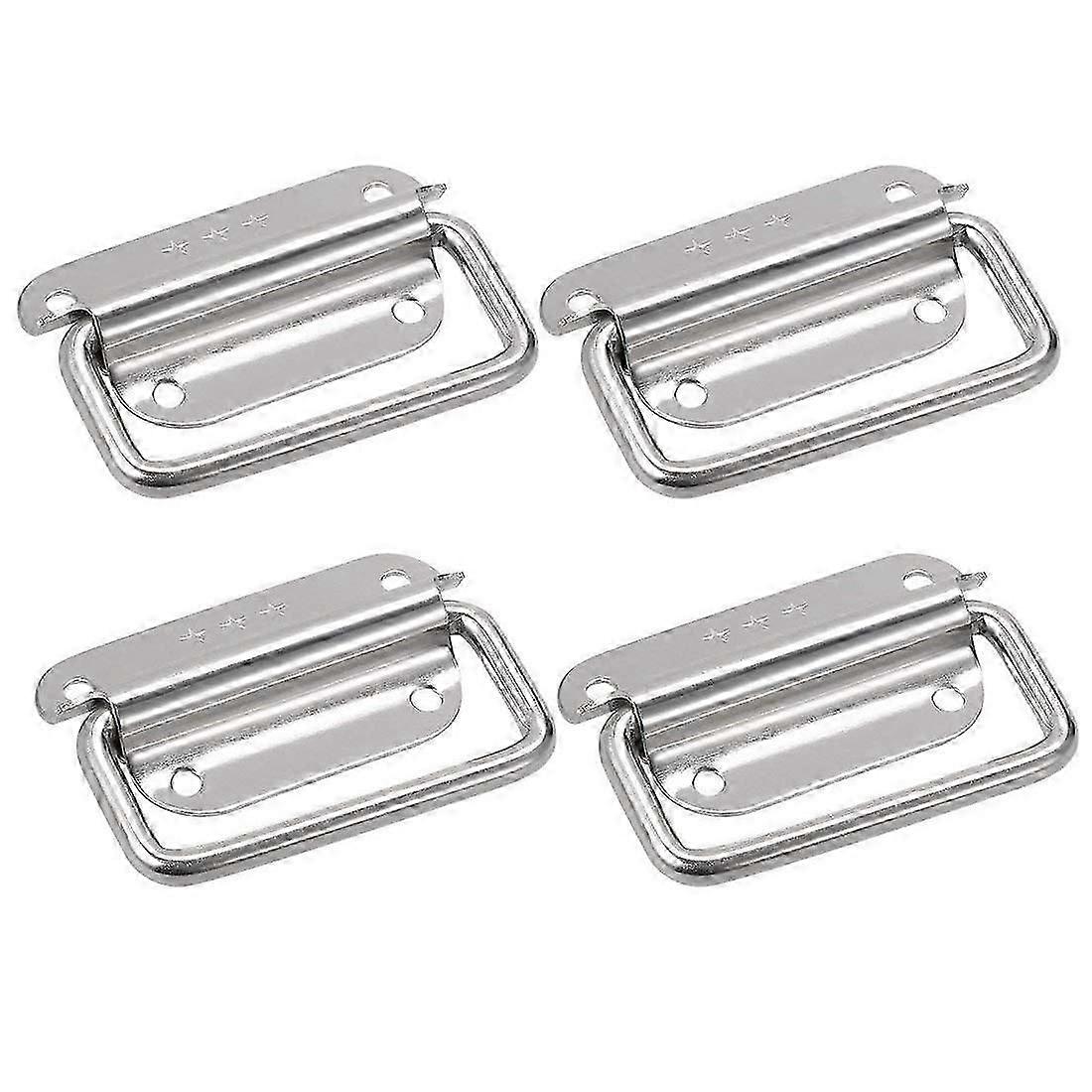 4Pcs Chest Handles Stainless Steel Large Size Pull Handles for Toolbox