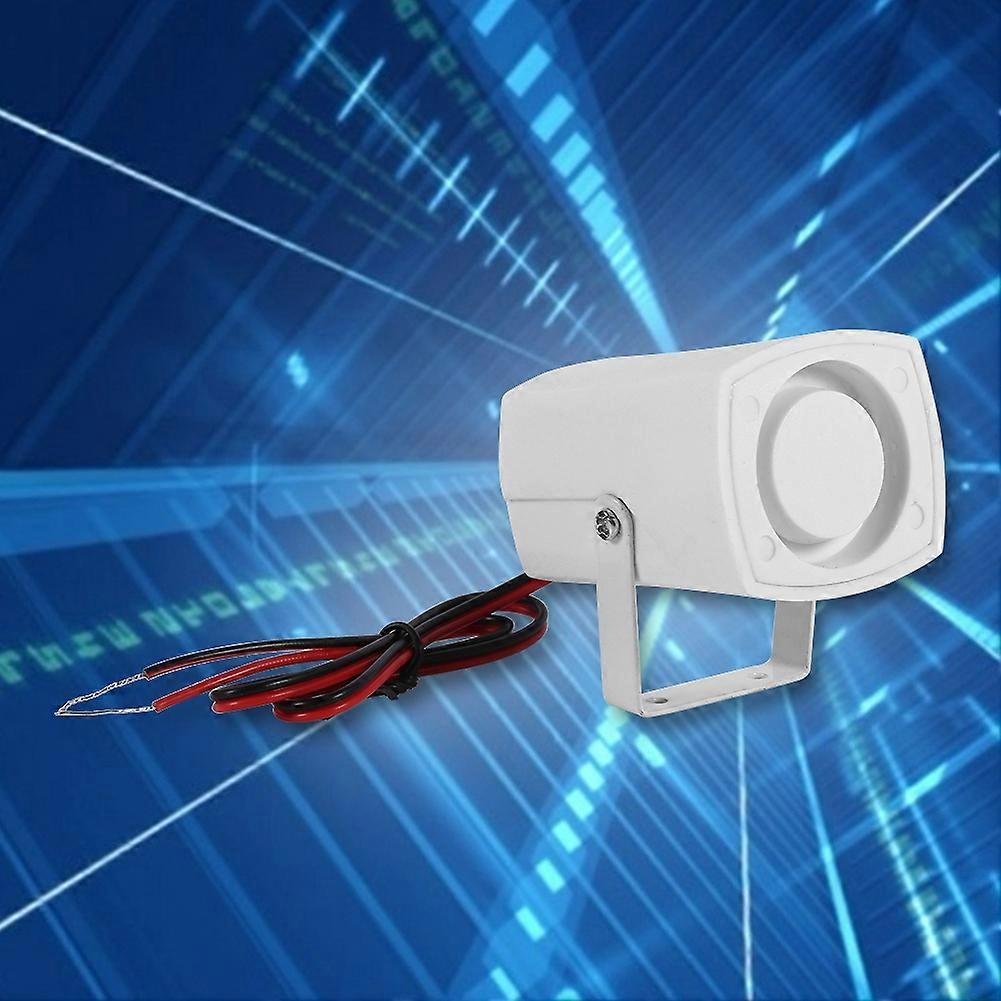 Wired Mini Horn Siren 110dB Loud 4x4.6x6cm DC 12V Security Alarm