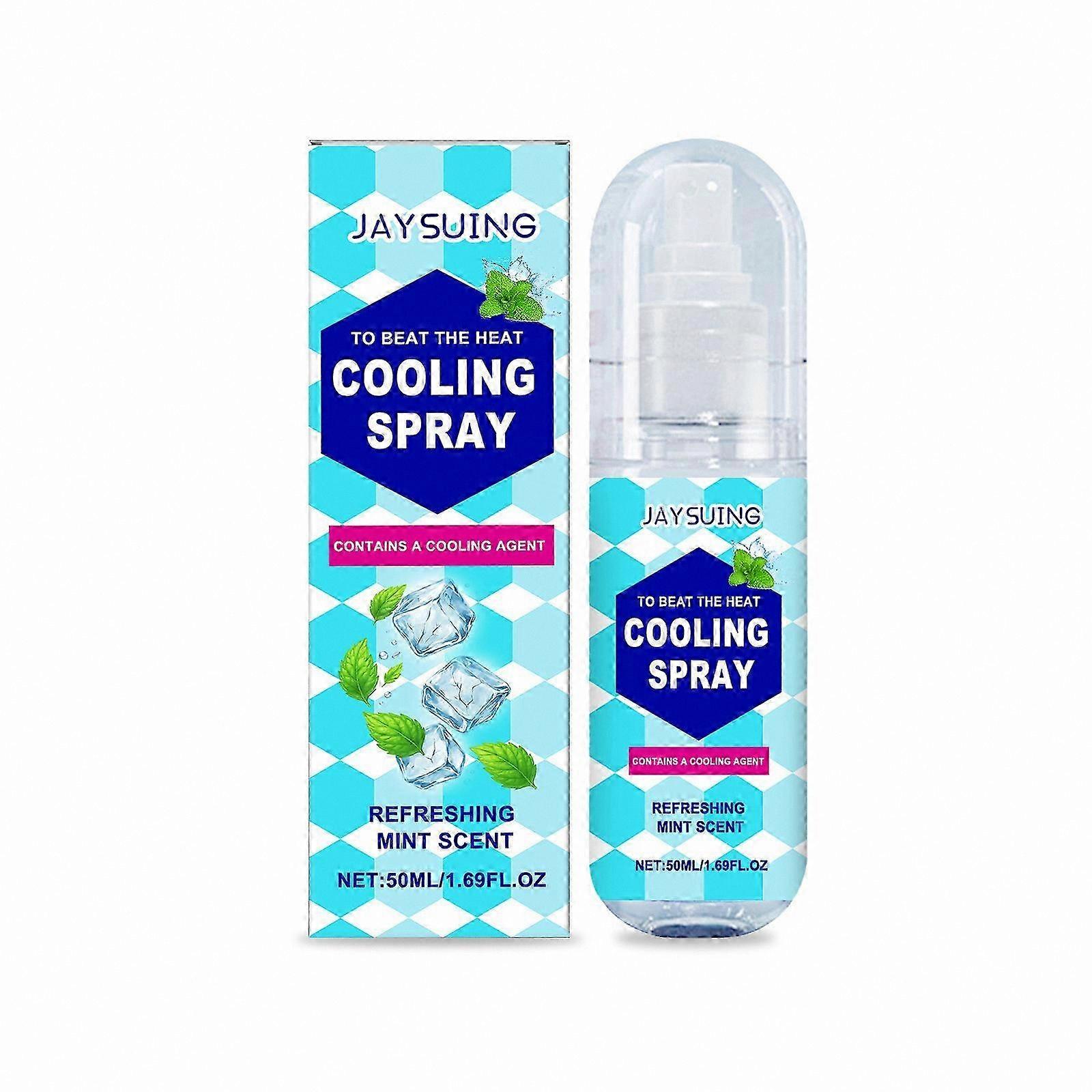 Portable Cooling Spray for Summer Outdoor Use, Non-Sticky Formula for Instant Refreshment and Soothing Comfort