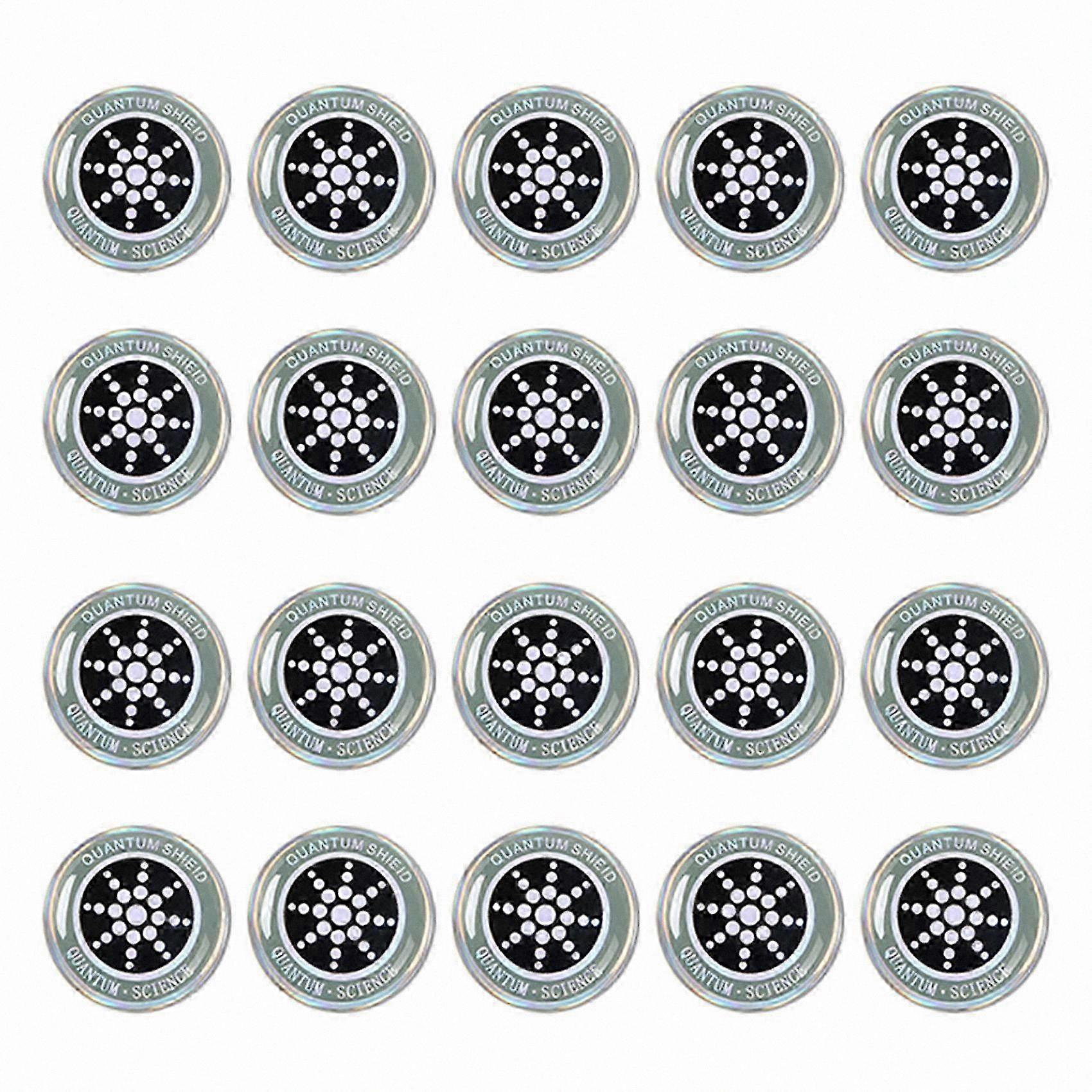 20-Pack EMF Shielding Stickers for Radiation Protection-Compatible with Phones, Laptops, and Other Electronic Devices