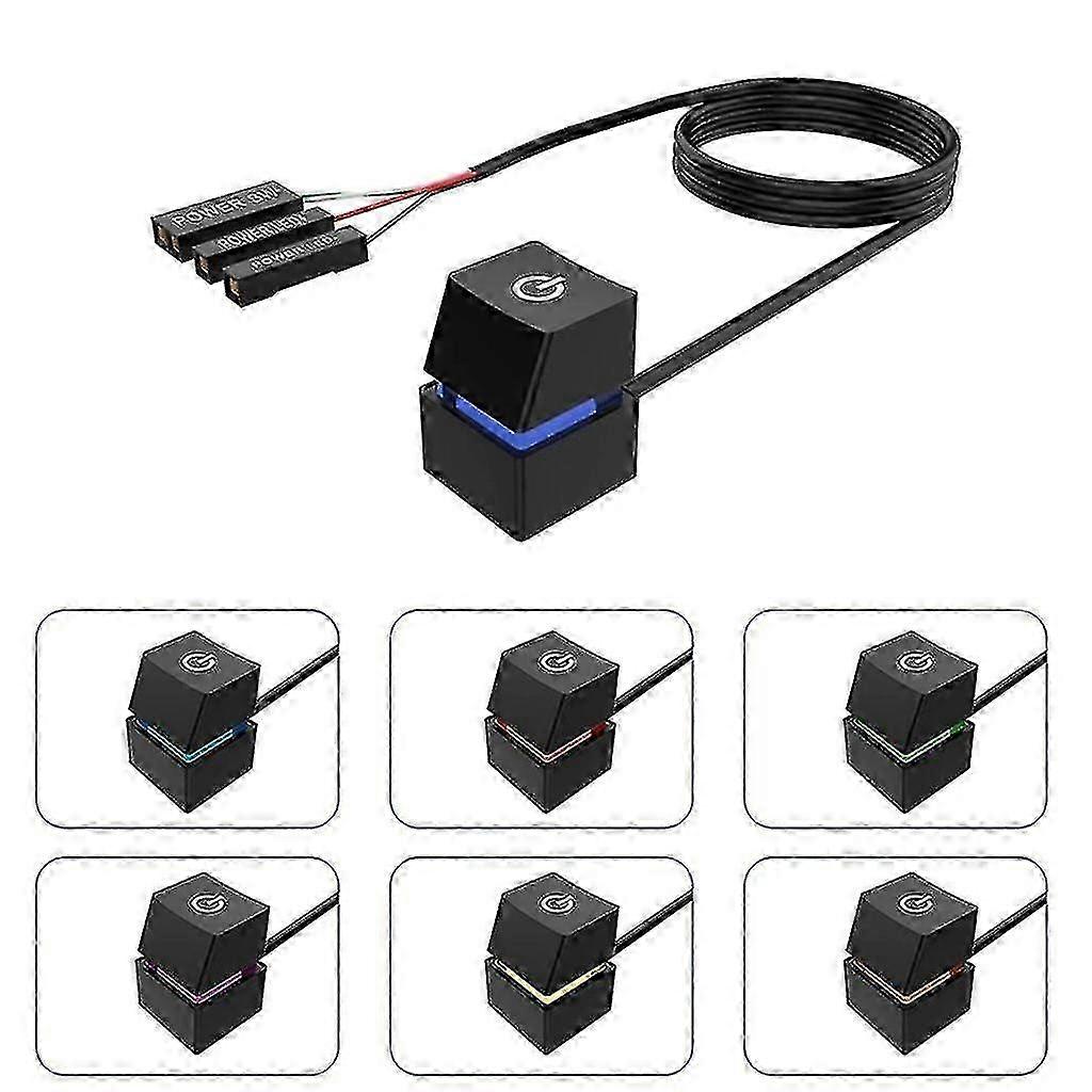 4M External PC Power Button Desktop Computer Motherboard On Off Pow...