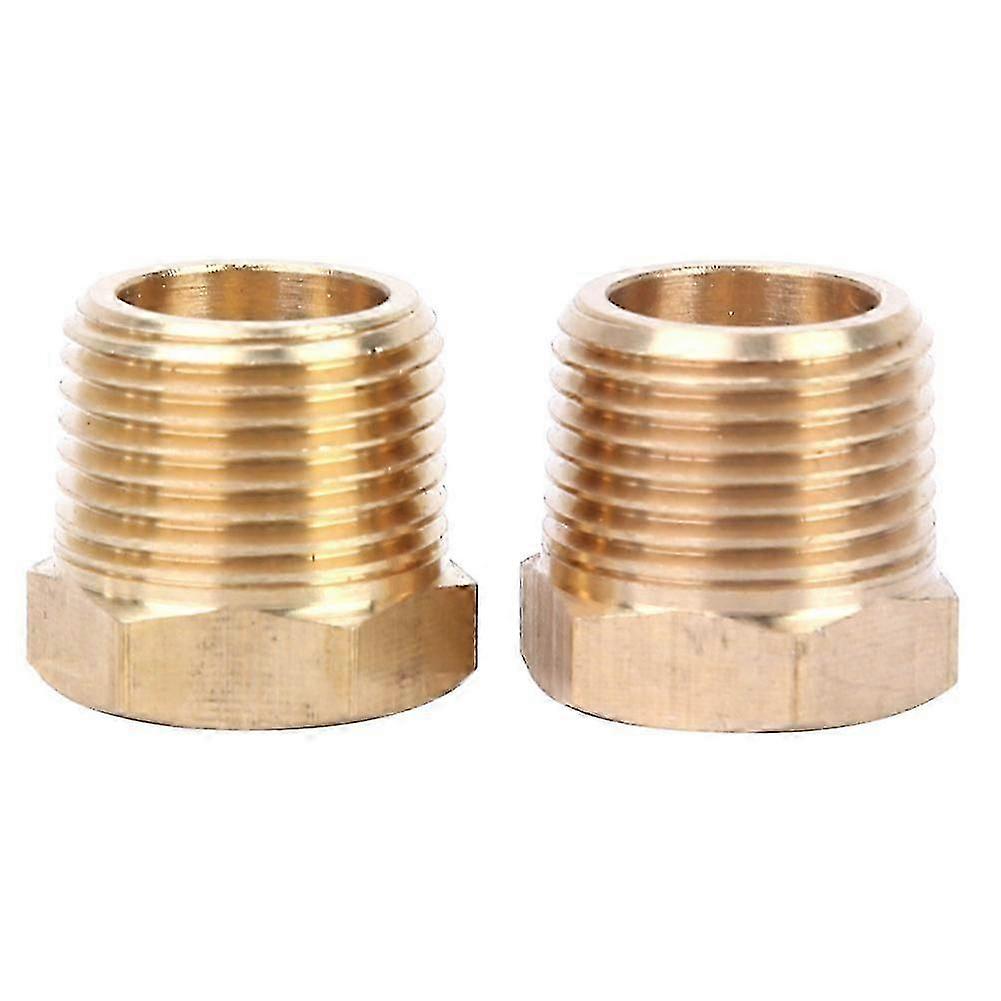 Brass pipe joint fittings, two-piece set, durable and sealed, suitable for multi-specification thread conversion