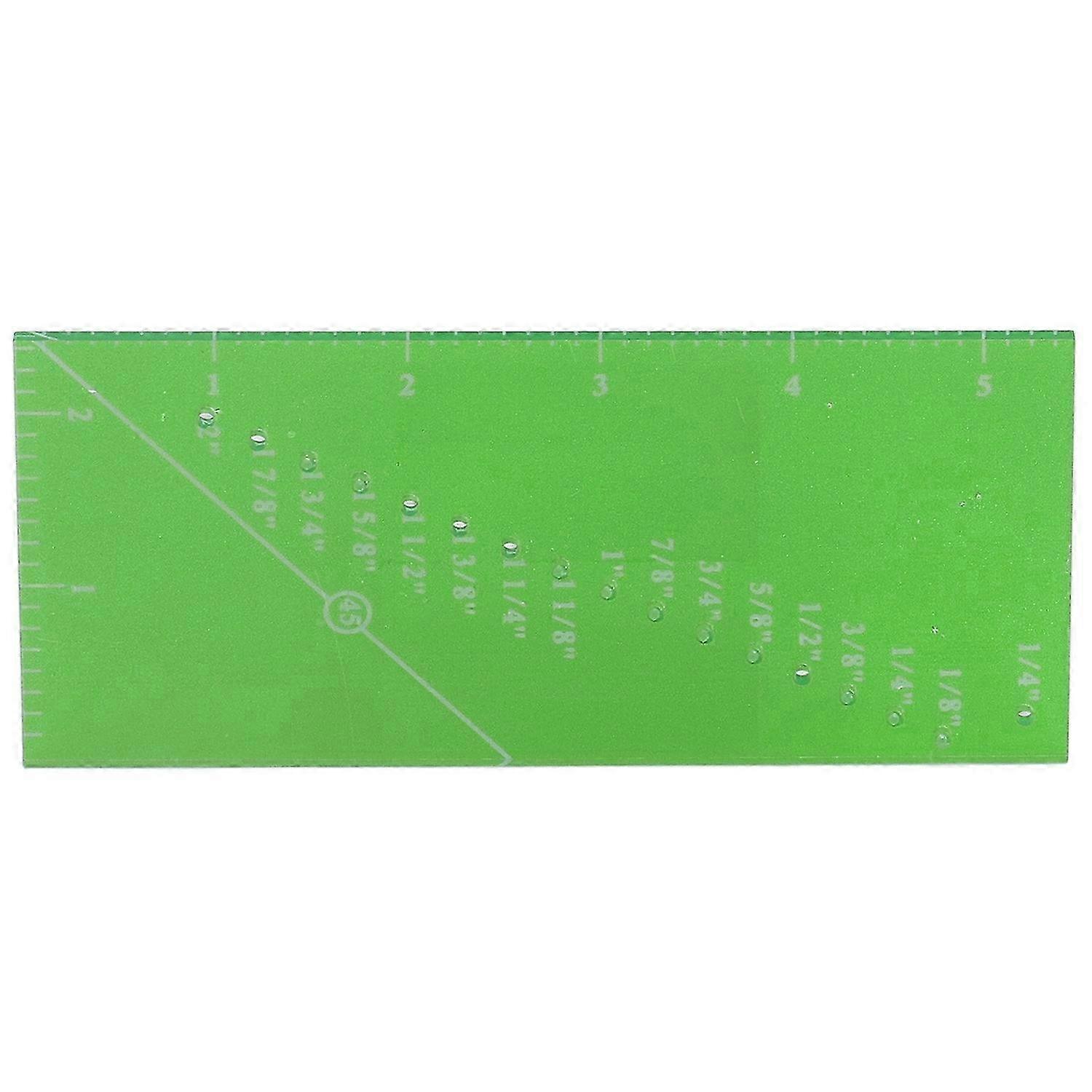 Sewing Ruler Green Convenient Practical Compact Portable Clear Transparent Saving Time Quilting Acce