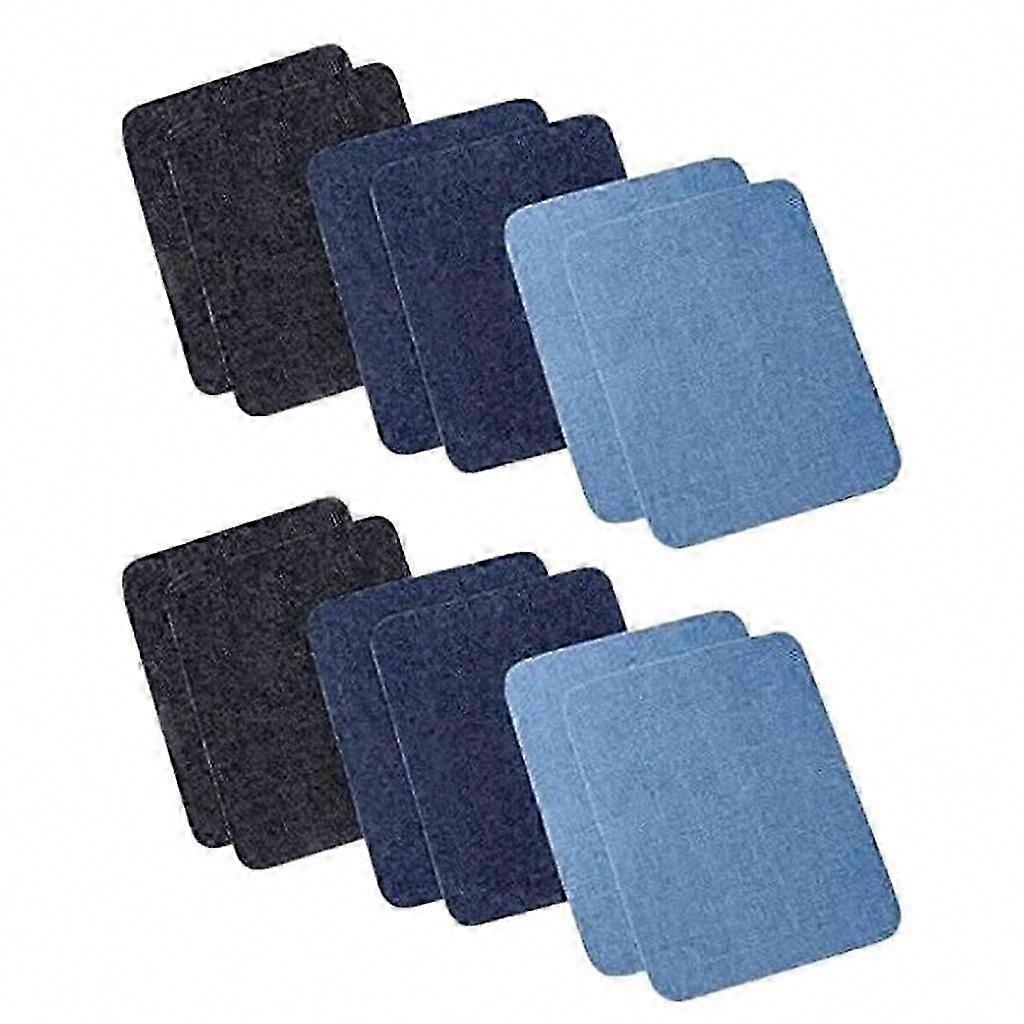 12pcs Denim Fabric Sewing Patch DIY Garment Accessories