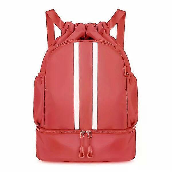 Nylon sports bag with mesh pocket and zipper bottom, suitable for multiple scenarios
