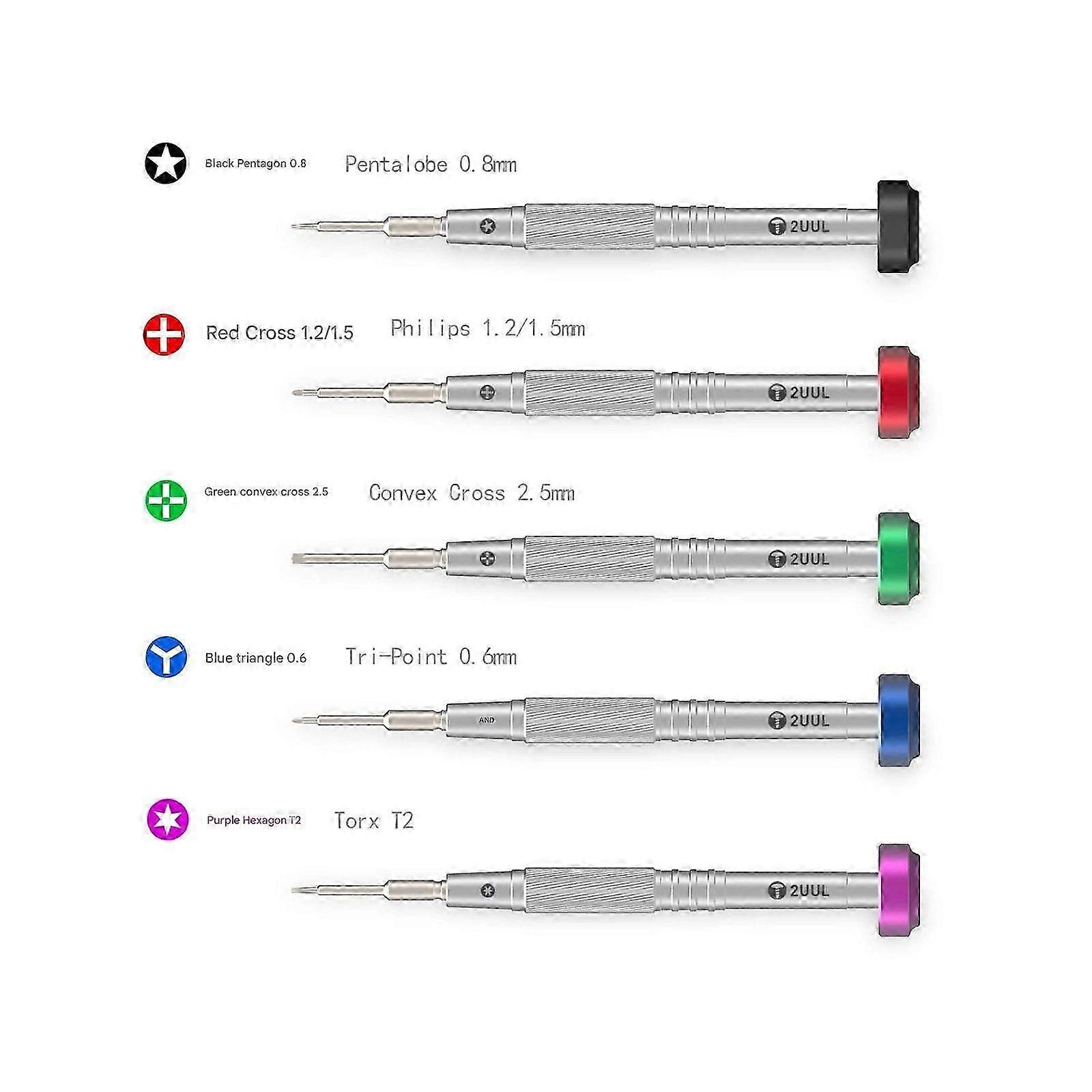 2UUL Everyday 5in1 Precision Screwdriver Set Electronics Phone Repair Tools NEW