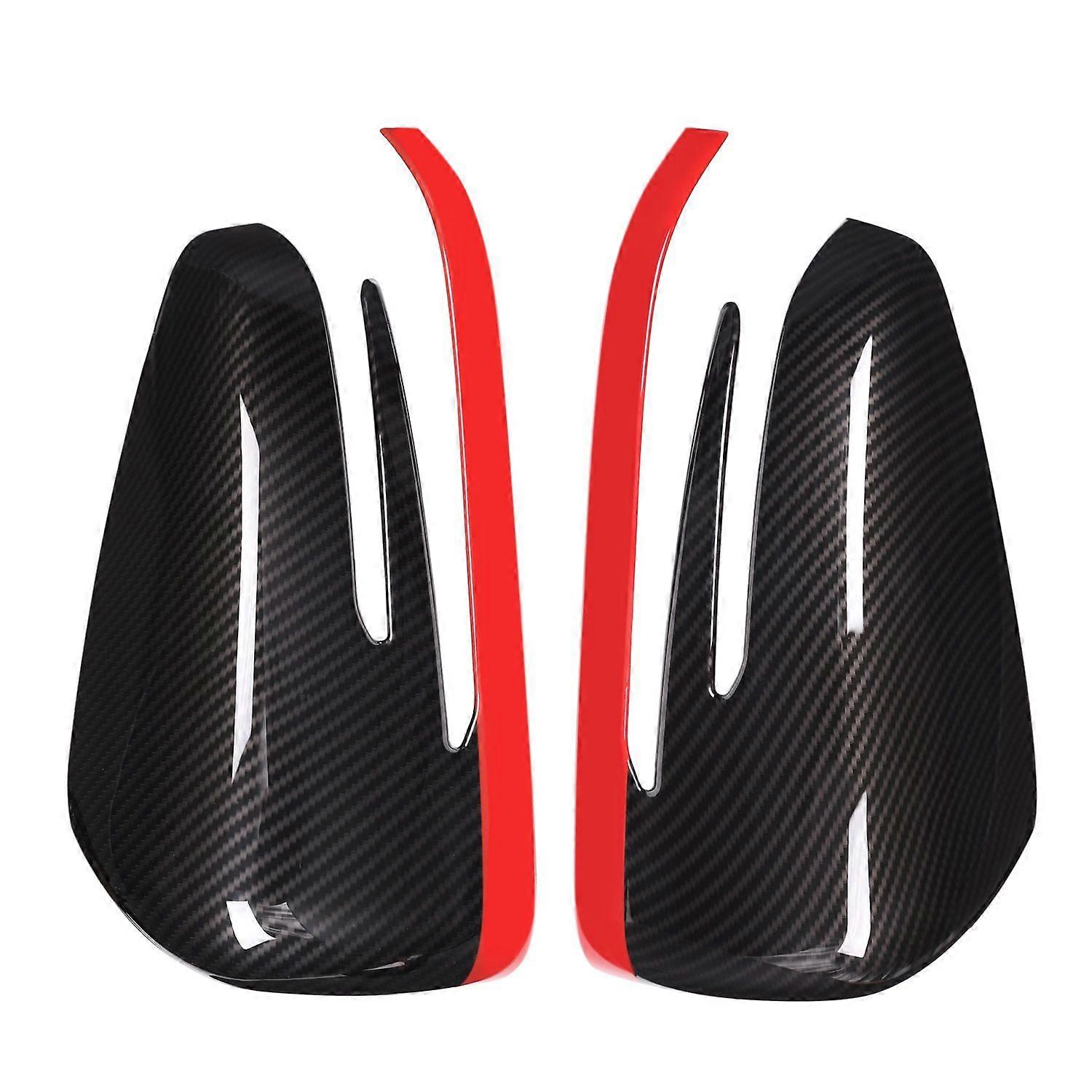 2 X Abs Side Door Rearview Mirror Cap Cover For A Cla Gla W176 W117 X156 X204