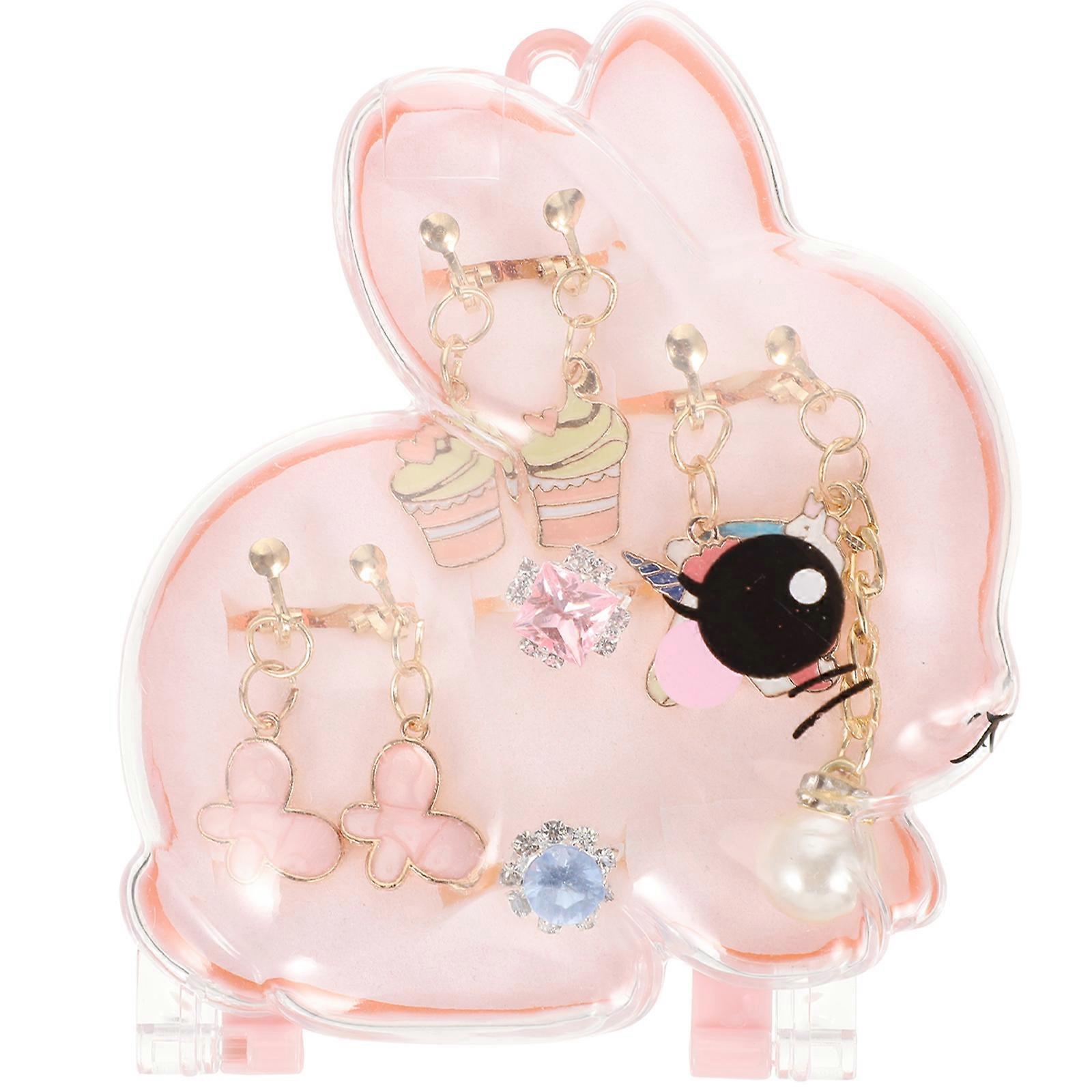 Earrings for Kids Playing Made of Plastic and Alloy Perfect for Party Favors 1 Set