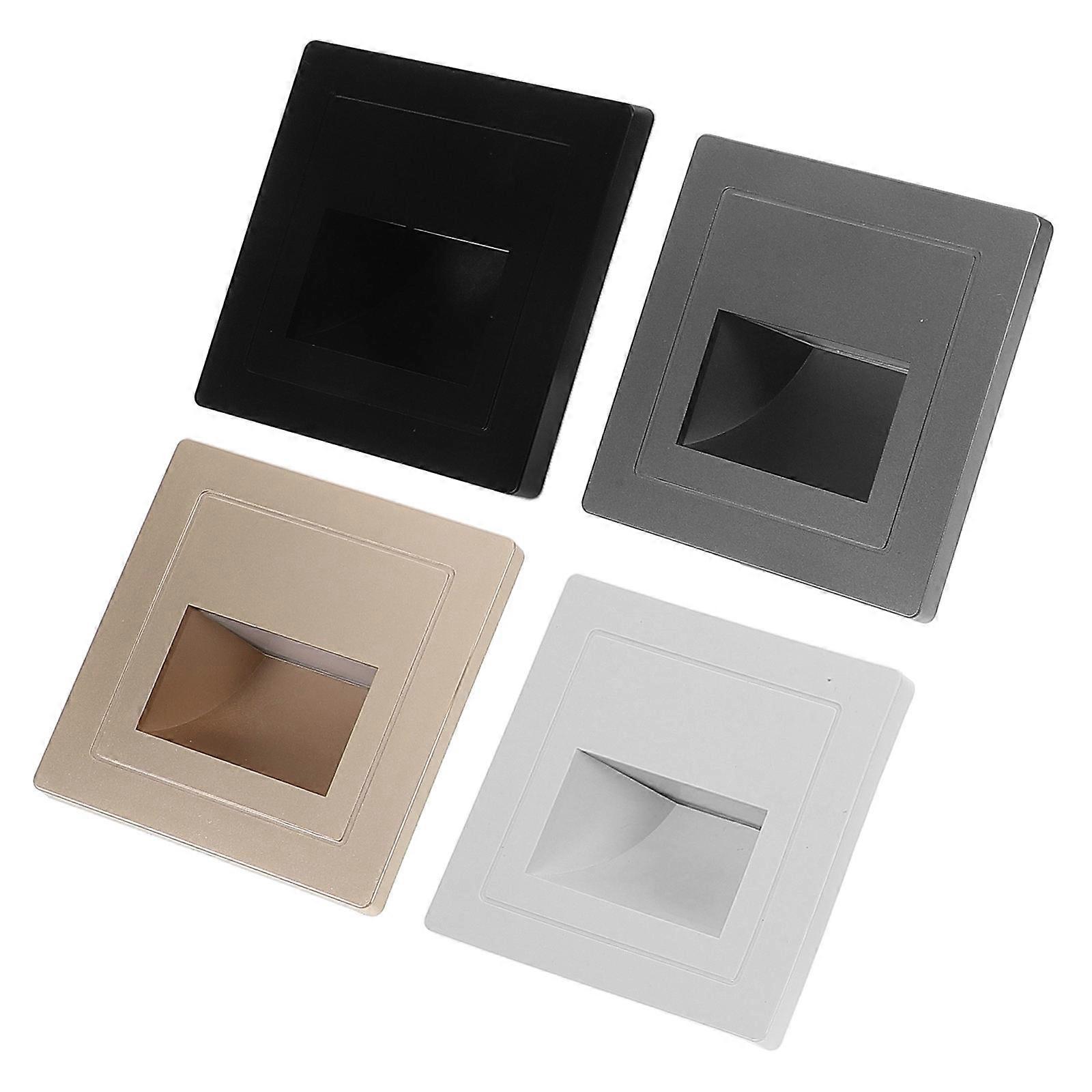 Indoor Stair Lights Motion Sensor Night Light For Corridors Steps Recessed Wall Lamp White Automatic On Off