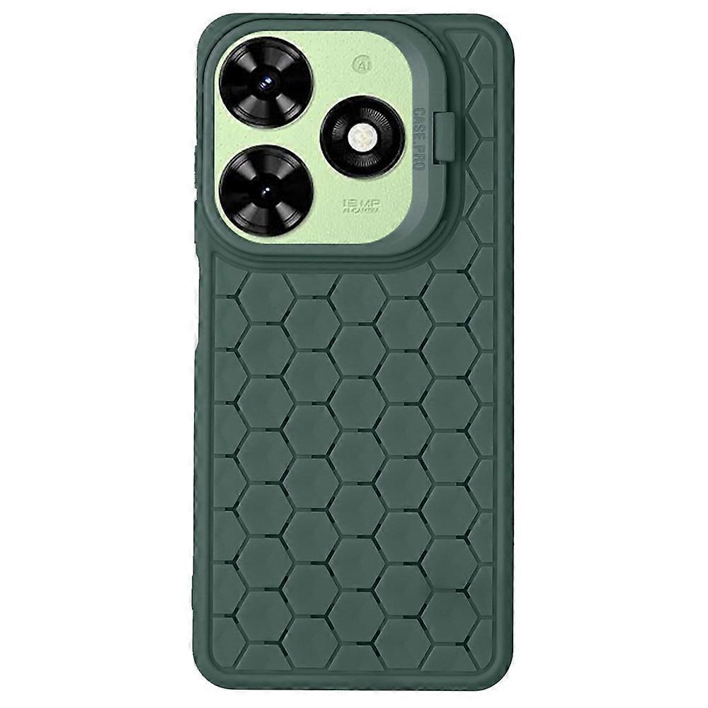 For Transsion Tecno Spark Go 2024 4G Case Kickstand Heat Dissipation TPU Phone Cover