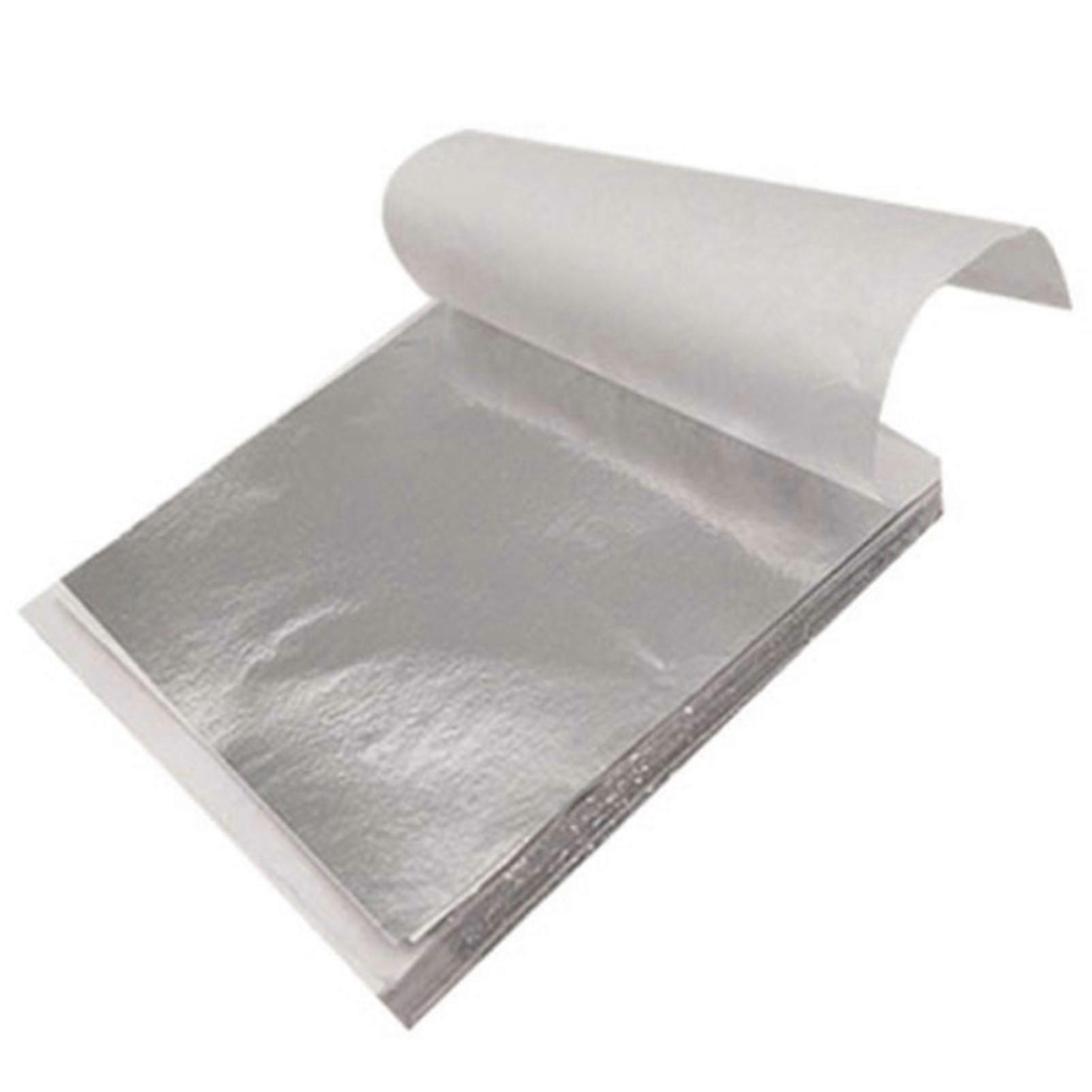 ورق رقائق الذهب المقلد 100 ورقة للبرونز والديكور