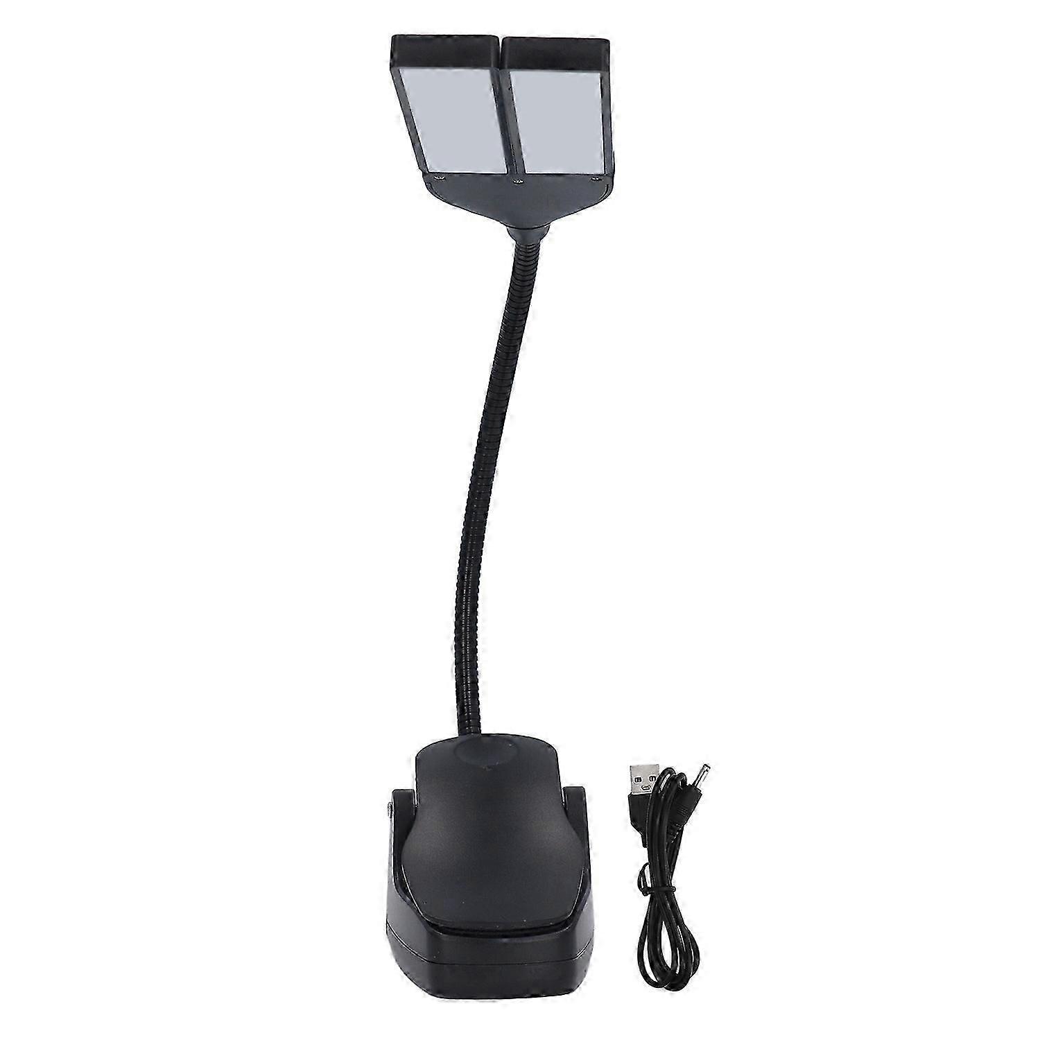 Folding Music Stand Light Compact Portable LED Professional 3 Brightness Super Bright Clip On Piano