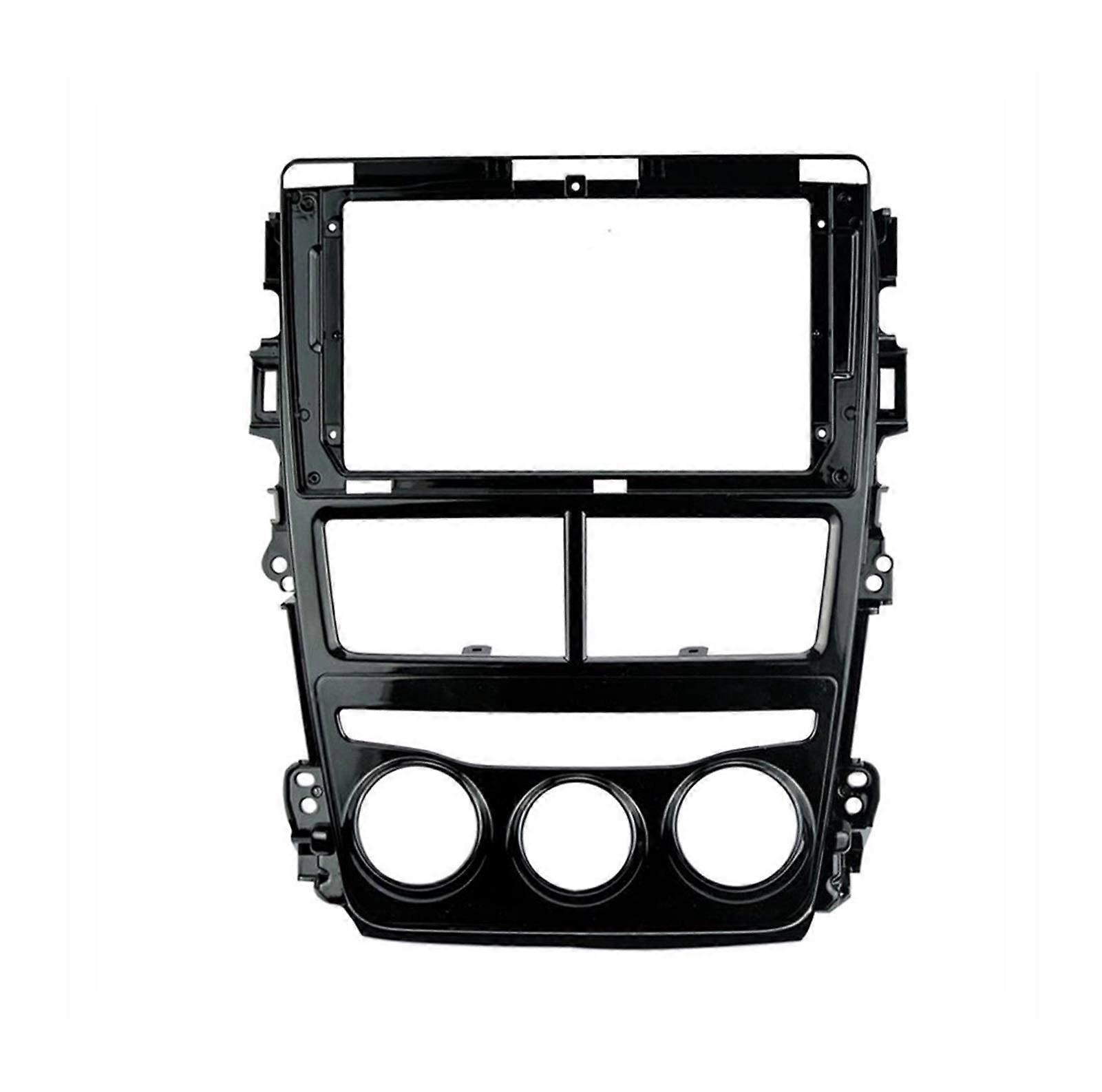2Din Car DVD Frame 9Inch Dash Trim Kit Facia Panel Audio Fitting Adaptor For VIOS MT And YARIS MT 1819