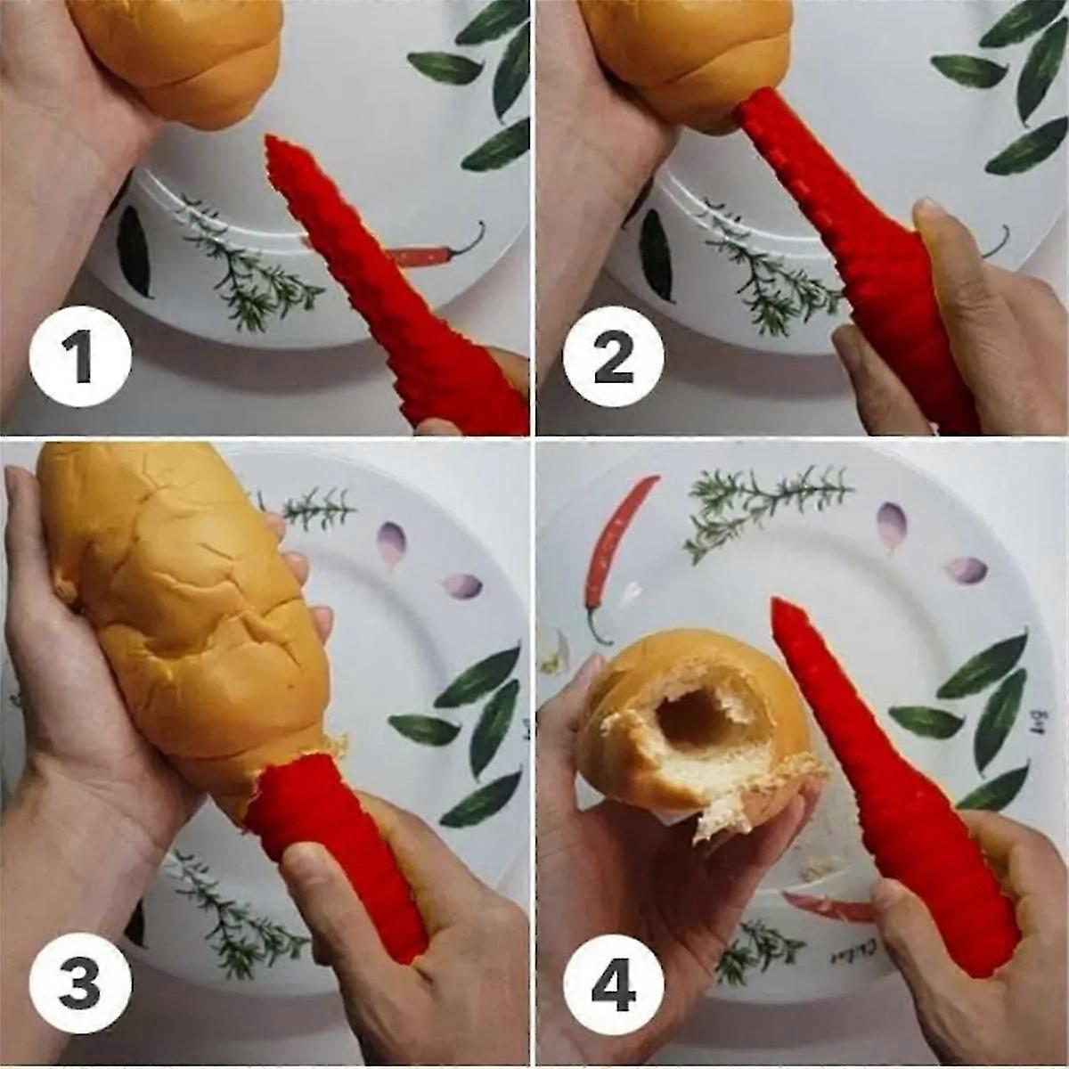 BBQ Cutting Grilling Bread Tool Hot Dog Bun Driller