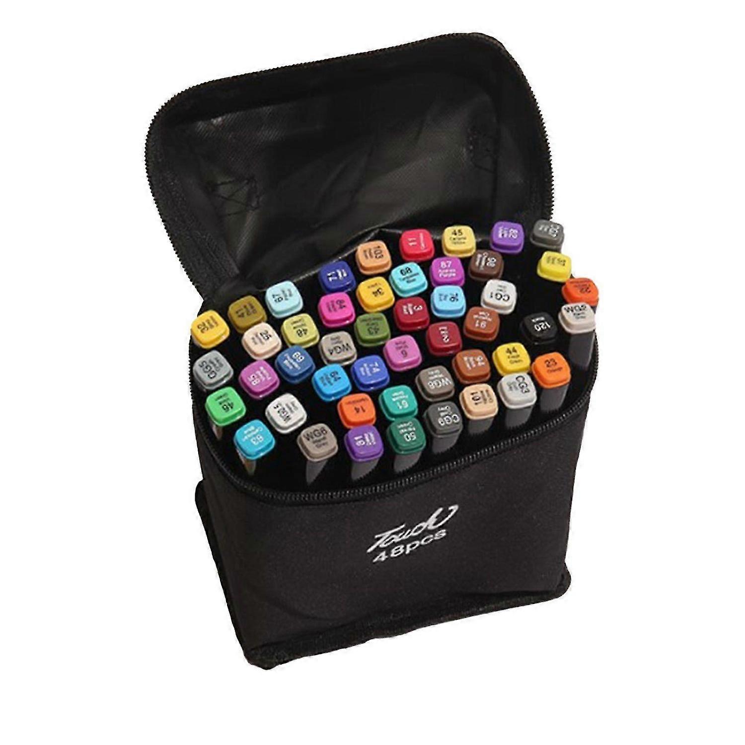 2025 Latest Model Paint Markers Vivid 48 Colors Fadeless Double Ended Marker