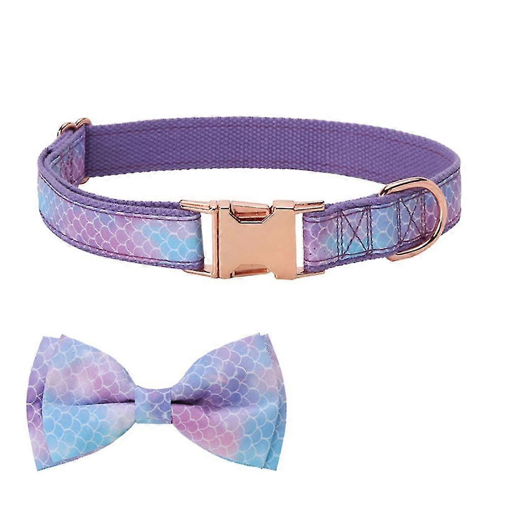 Soft&comfy Bowtie Dog Collar,adjustable Pet Gift Collars For Small Med