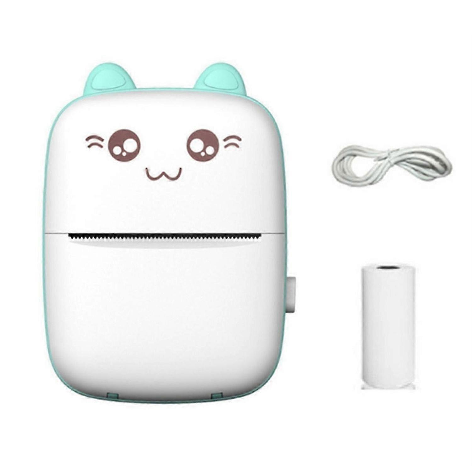 1 Rolls Mini Printer Thermal Paper Label Sticker Self-Adhesive Thermal Printing Paper Inkless Printing Picture Blue