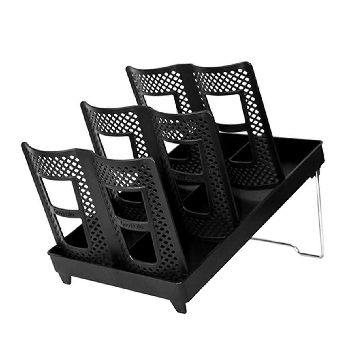 Coffee Cup Holder,Cup and Lid Dispenser with Stand,  Cups Organizer,6 Slots, for Coffee Breakroom Home