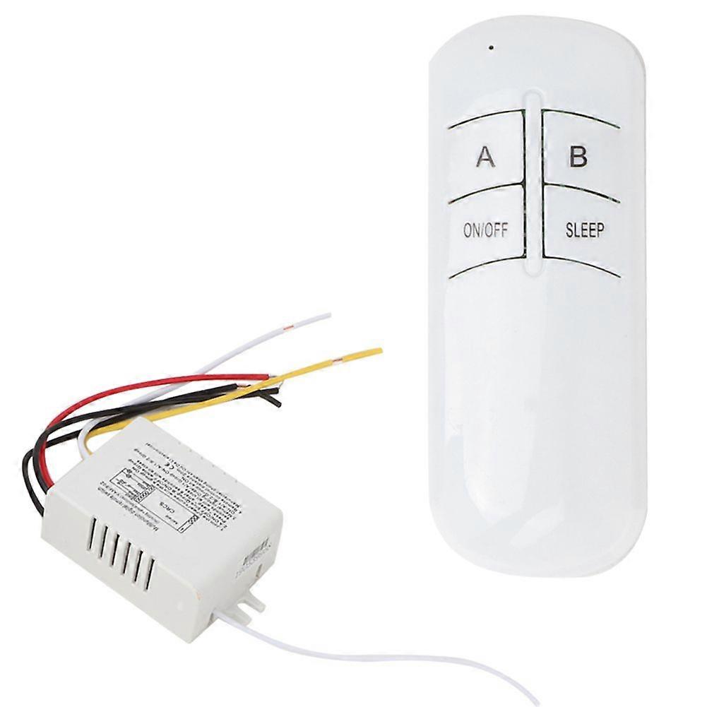 2 Ways ON/OFF 220V Digital Wireless Wall Light Receiver Transmitter Remote Control Switch