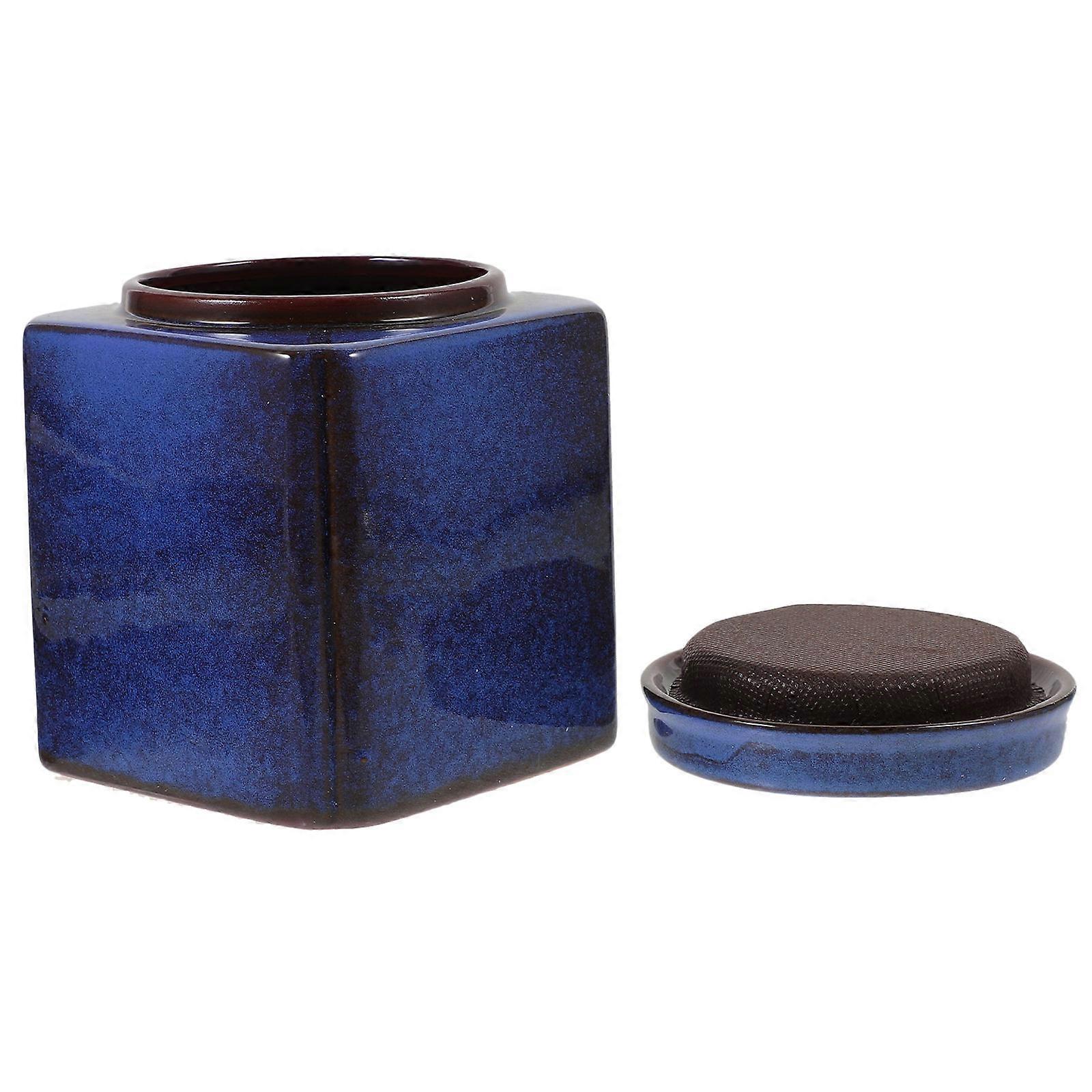 Ceramic Tea Container with Sealing Lid for Tea Leaf Storage Jar