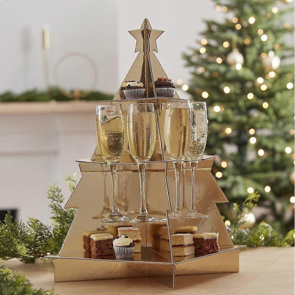 Treat Stand - 3D Tree Shaped Stand - Gold