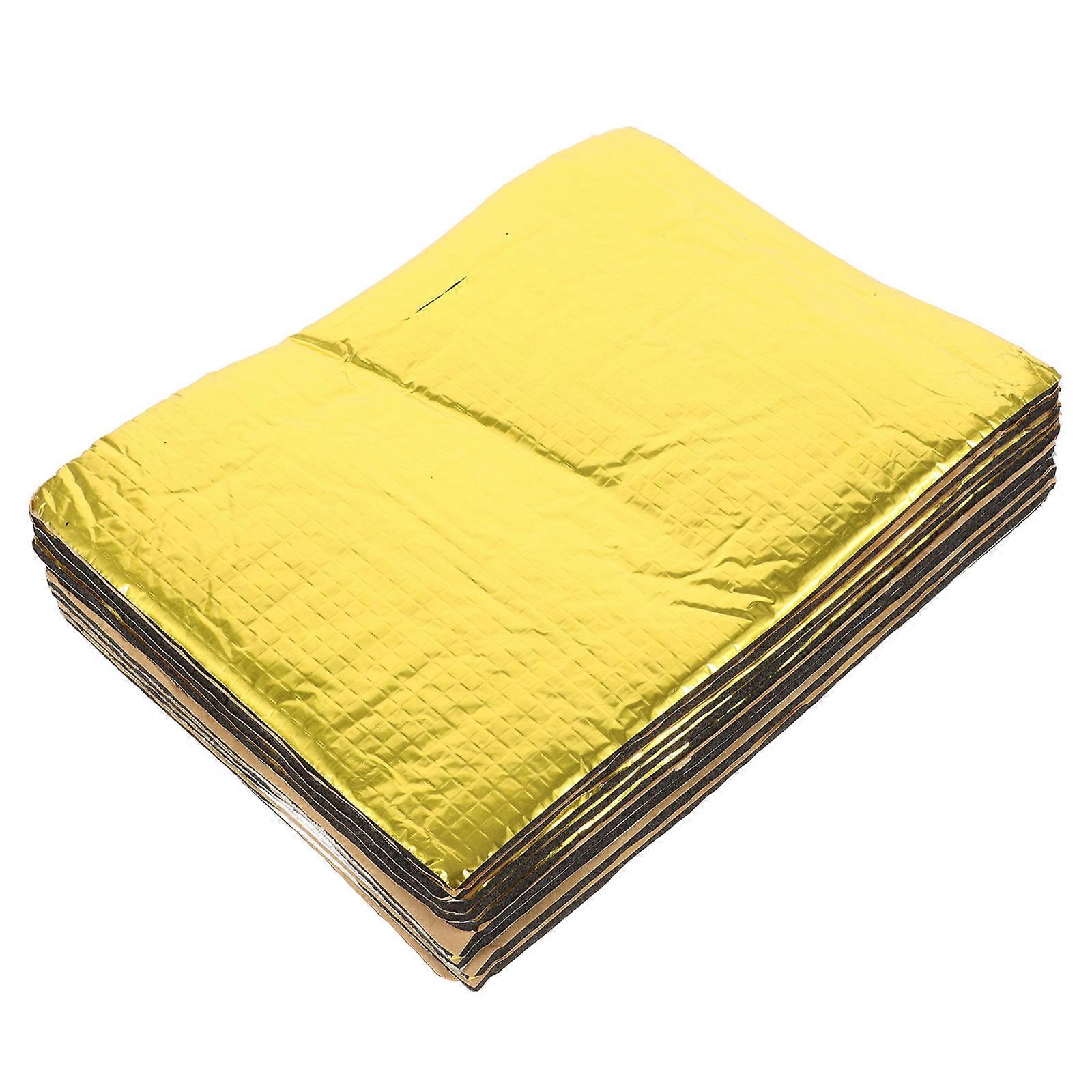 Golden Car Sound Deadening Mat for Noise Insulation with 10Pcs Set