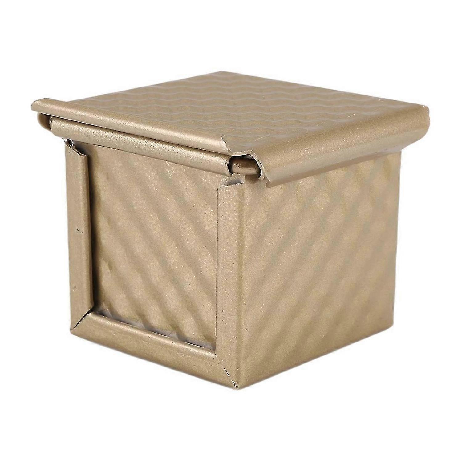 Square Loaf Pan with Lid Toast Mold Bread Pan Pullman Loaf Pan with Cover Non-Stick Mini Water Cube