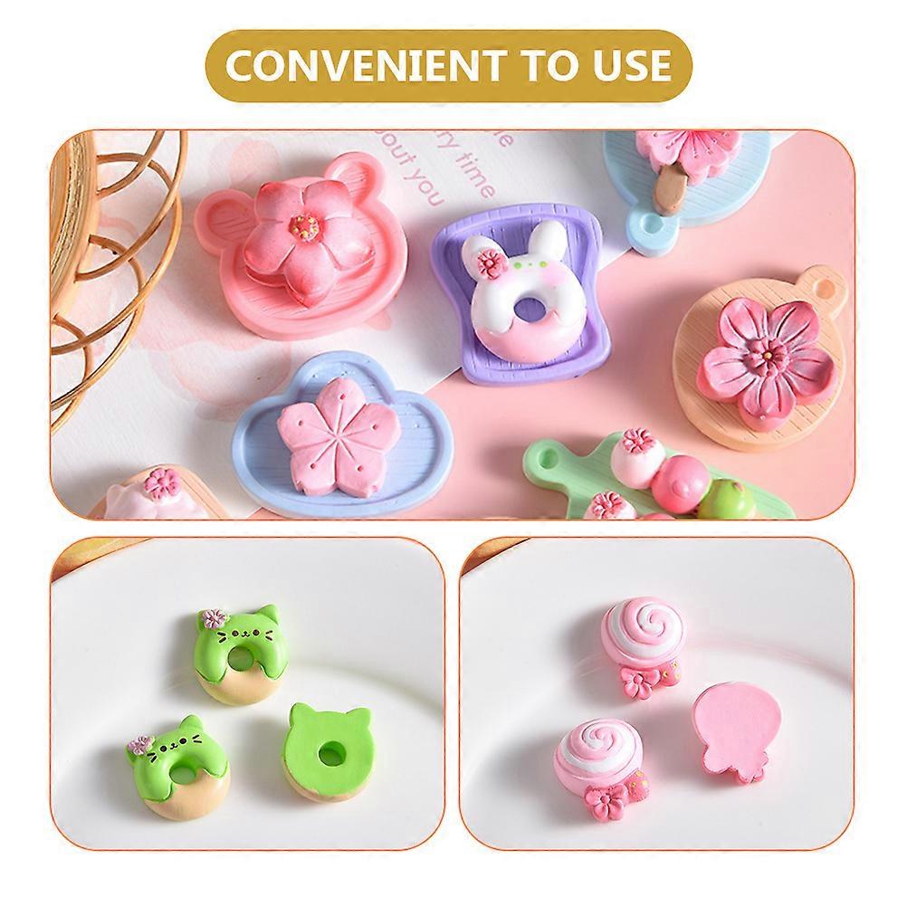 Resin Accessories Cherry Blossom Phone Case Decor for DIY Craft 20Pcs
