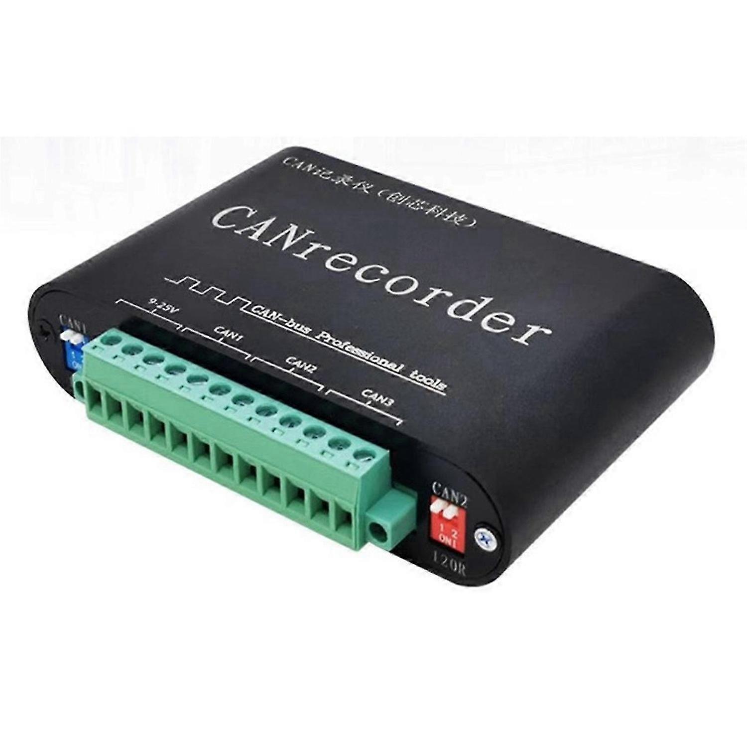 CAN Bus Data Logger Offline Recording Off-Line Playback Relay Battery Powered SD Card Storage