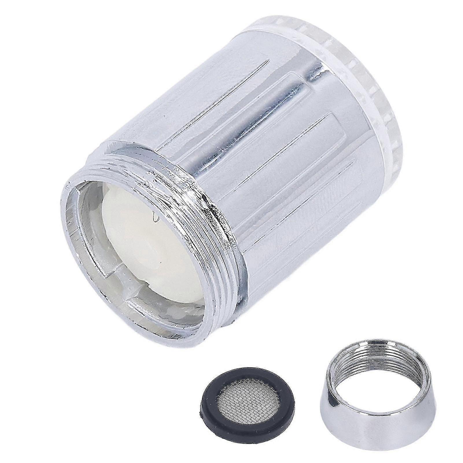 Rotating Interface Hydropowered Color-Changing Faucet, Automatic LED Light Gradient For Kitchen Bathroom Tap, 2Pcs Set