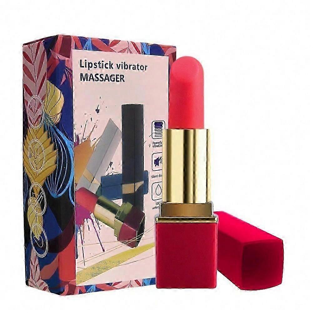 10 Speed Lipstick Massager USB Magnetic Charging Strong Motion Massage Stick