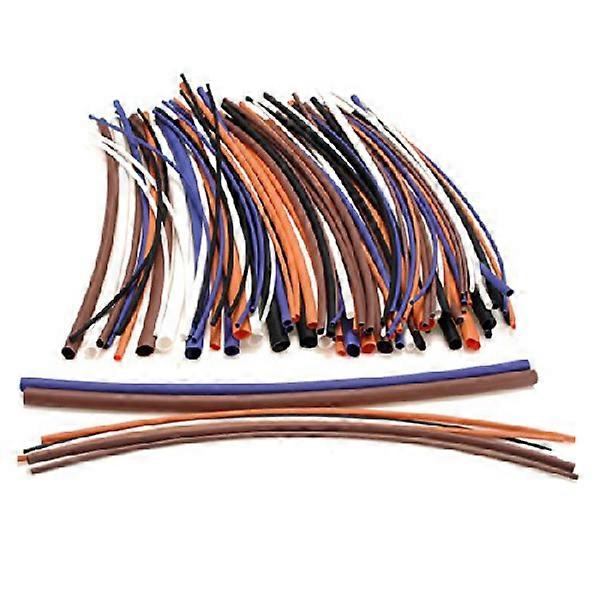 2:1 Heat Shrink Tubing Polyolefin Sleeving Wrap Wires 100Pcs Assortment