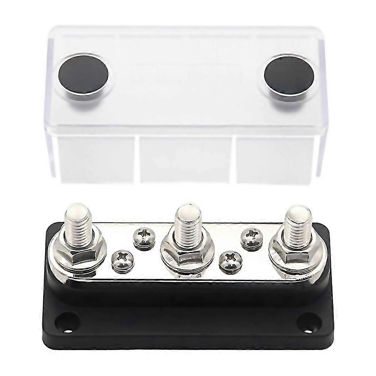 For Install The Power Distribution Terminal Block 48v 300a M10 Black