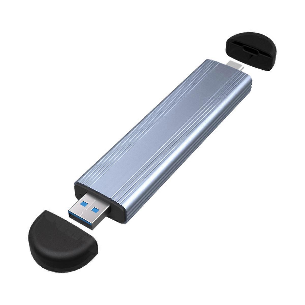 M.2 to USB 3.1 Gen 2 10Gbps Dual Interface Inline NGFF/NVME SSD Case