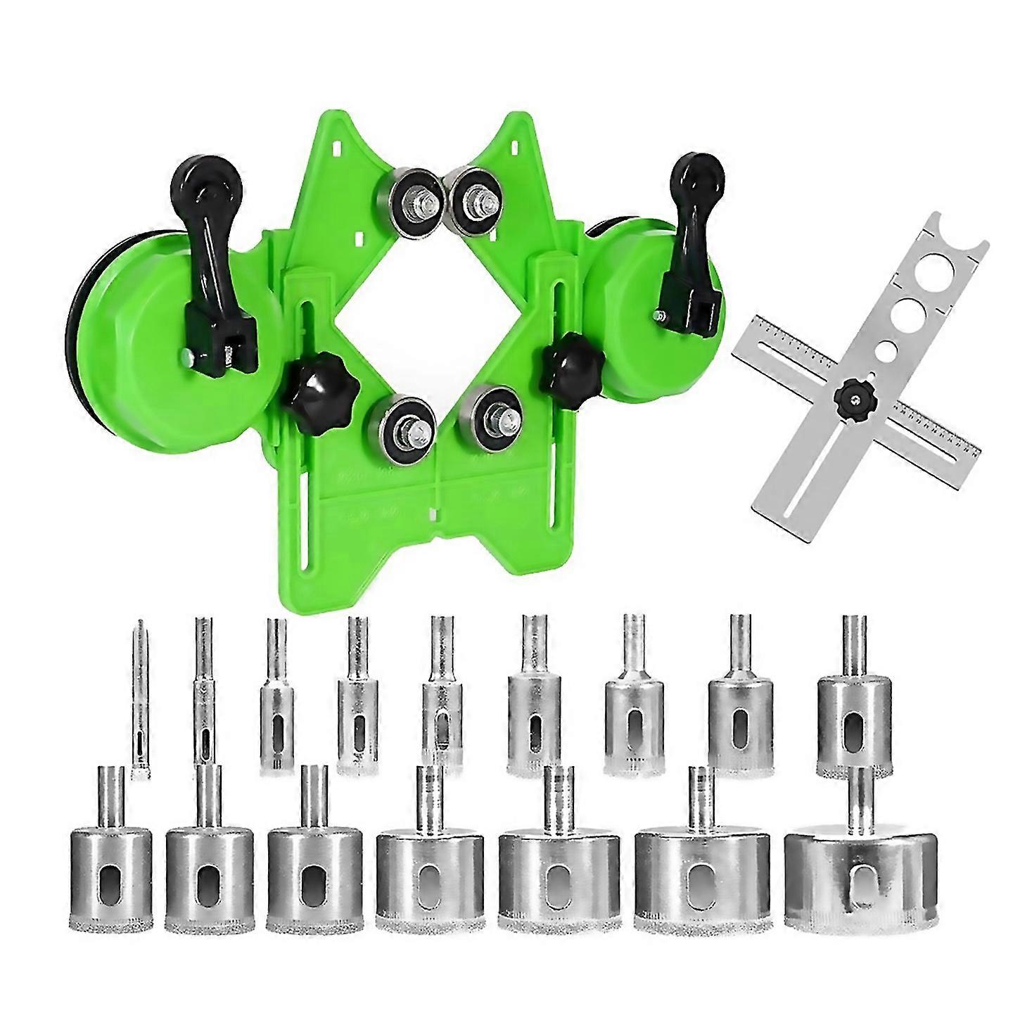 For Diamond Hole Saw Kit 16pcs Tile Saw Drill Bits Set