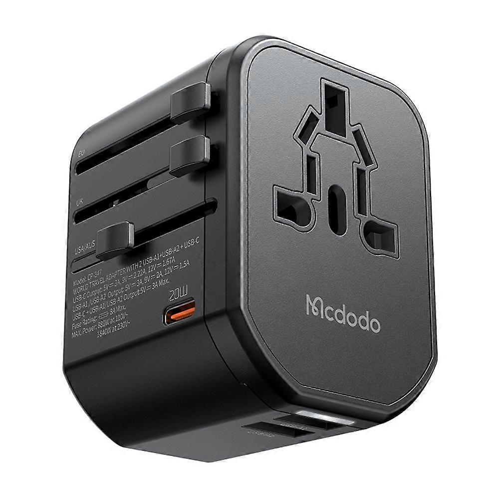 MCDODO G1 Series CP-3471 20W Global Travel Power Socket Universal Conversion Adapter