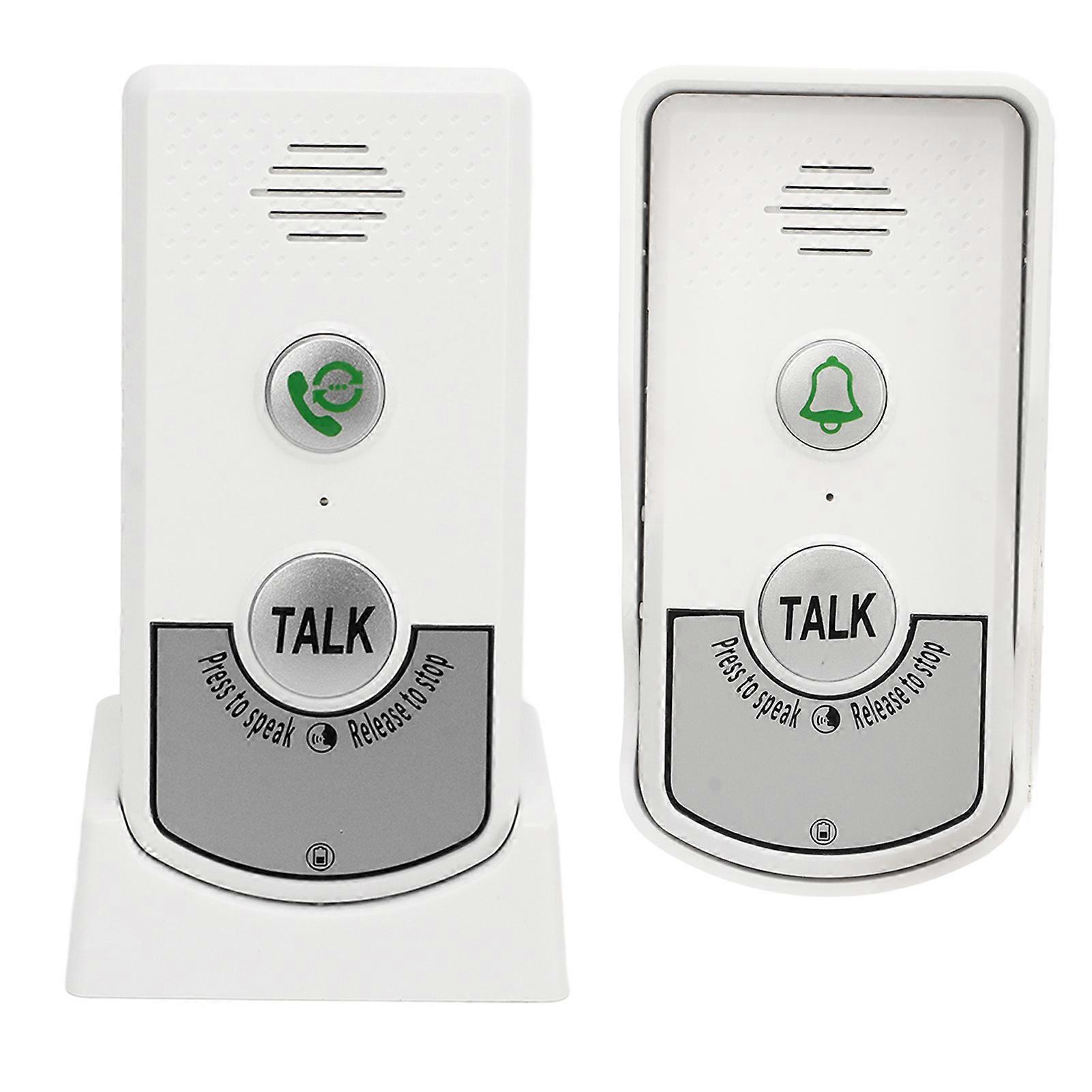 Sonnette d'interphone sans fil, portée de 1 000 m, excellente puce, voix blanche, pour maisons, hôtels, villas, usines