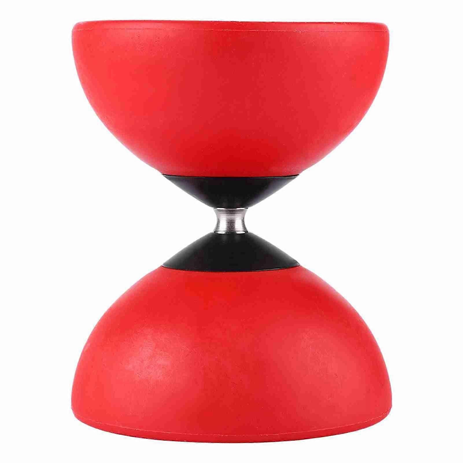 Triple Bearing Diabolo Set Chinese Yoyo with Coloured Diablolo Sticks (red)