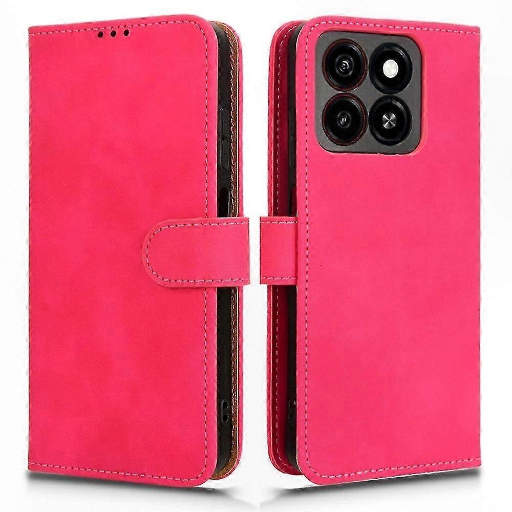 Soft Touch Anti-Drop Leather Wallet Flip Case for ZTE Blade A35 A55 Devices