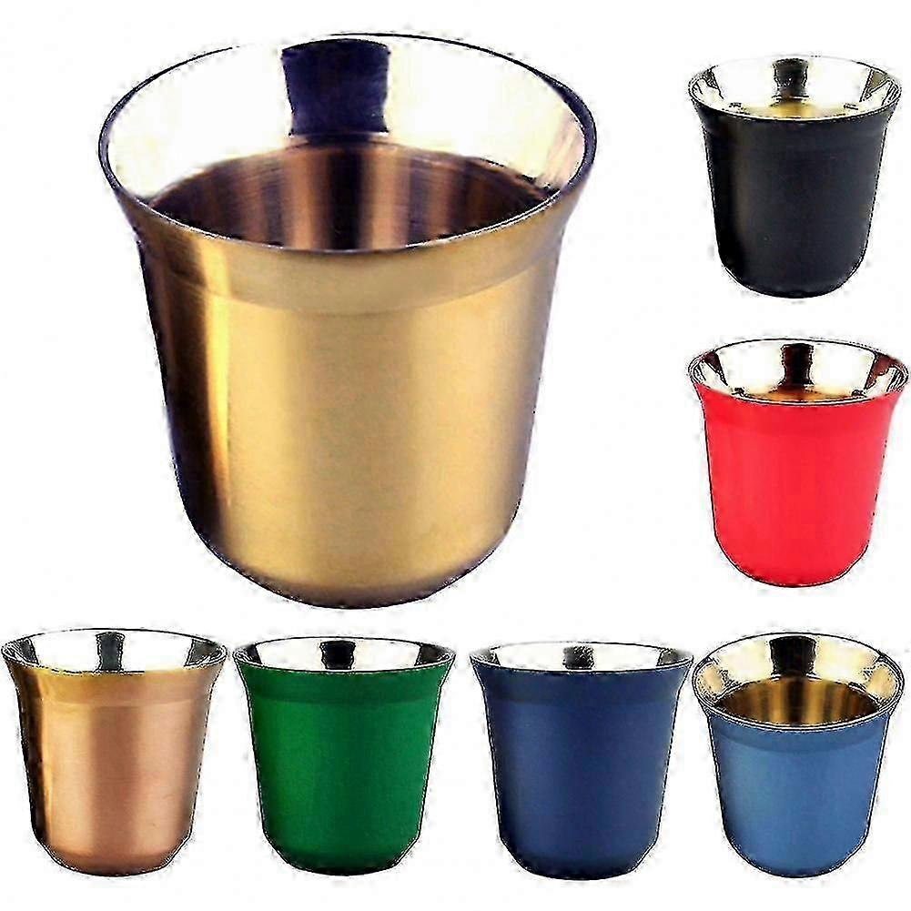 80ml Insulated Espresso Mug for Nespresso Pixie Capsule Shape Coffee Cup