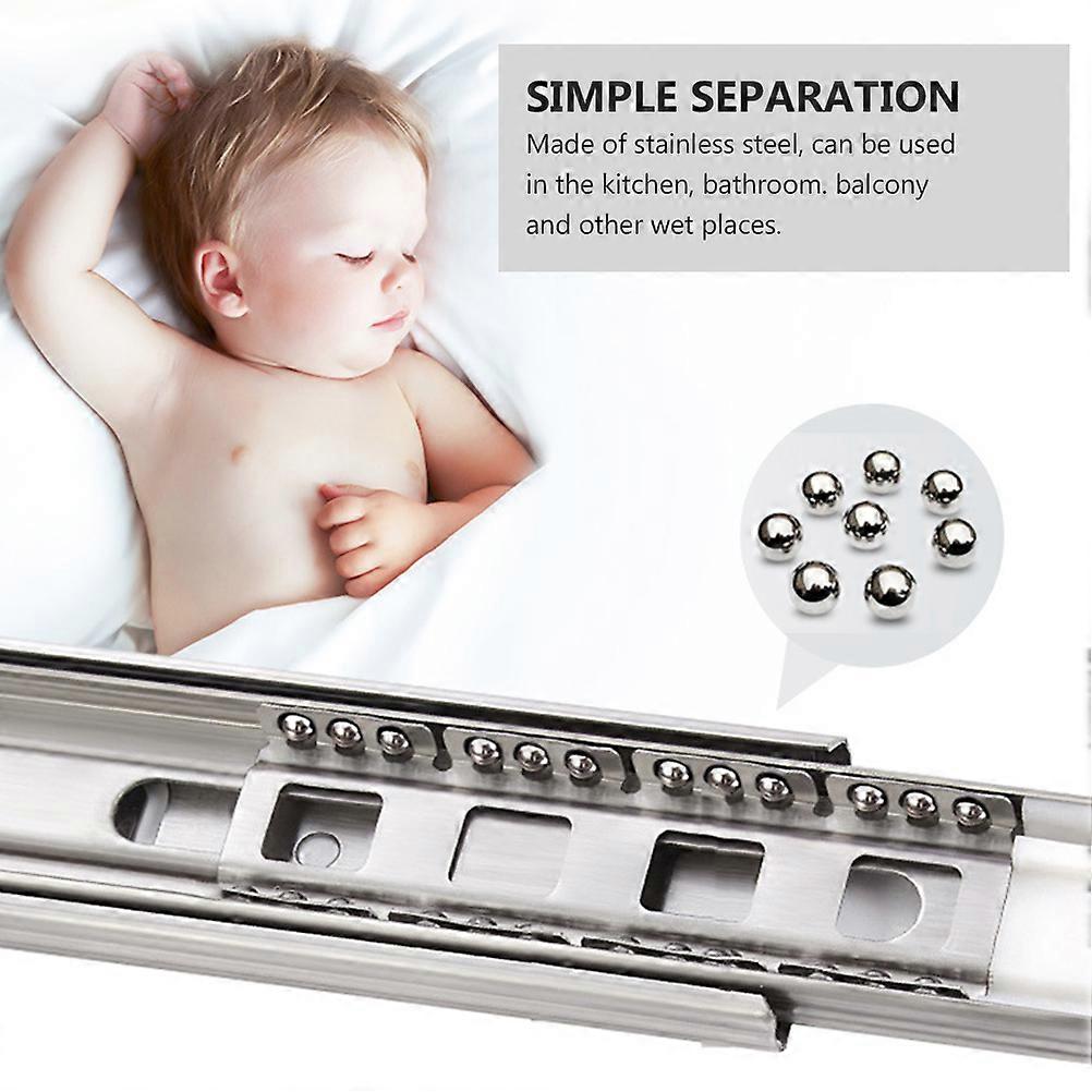 Furniture Stainless Steel Drawer Slides for 4Pcs Sets